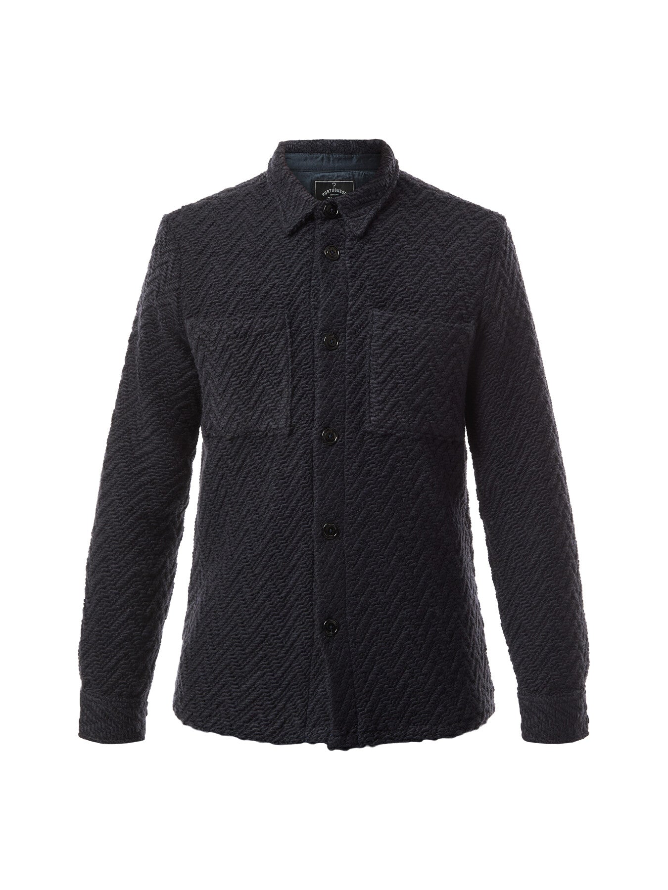 Knitted Herringbone Overshirt