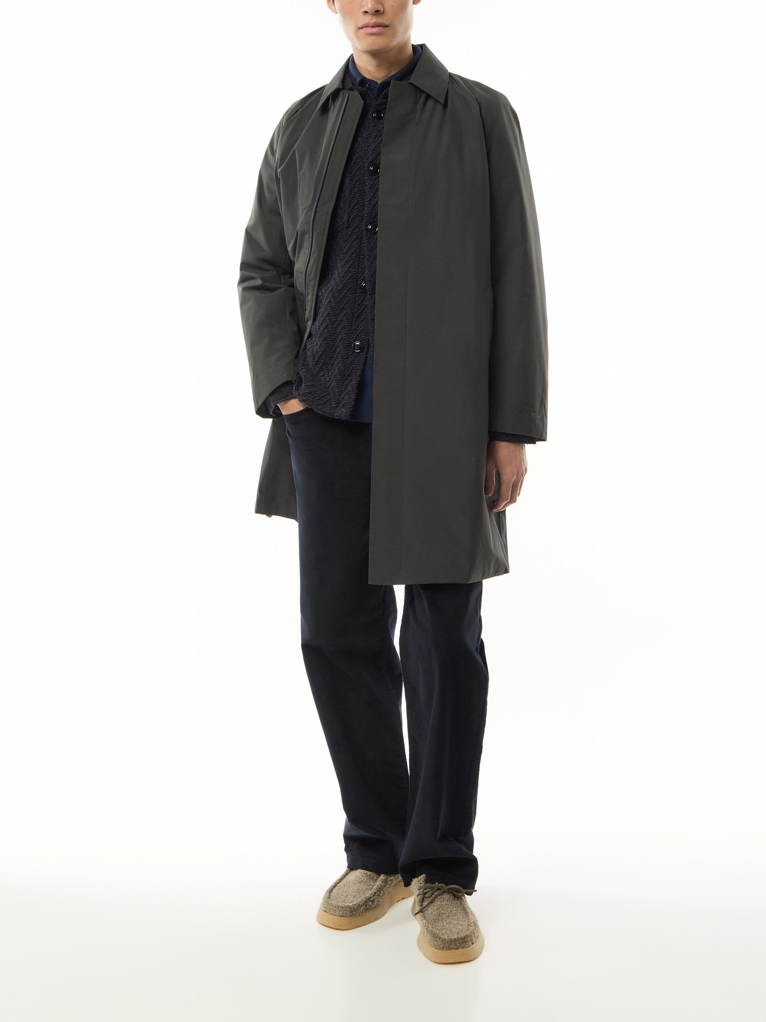 Knitted Herringbone Overshirt