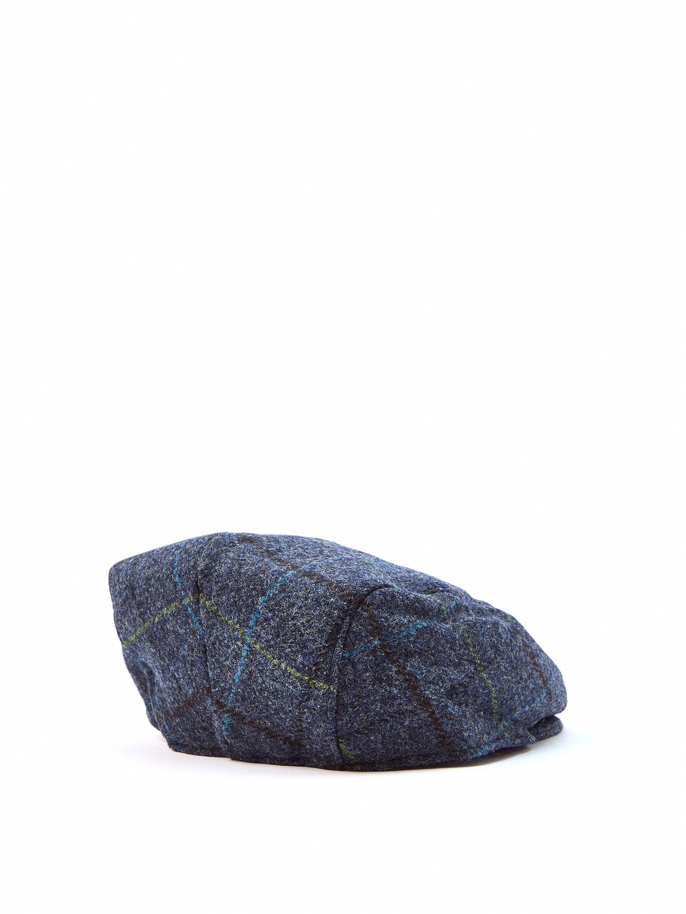 Abraham Moon Herringbone Tweed Newsboy Cap