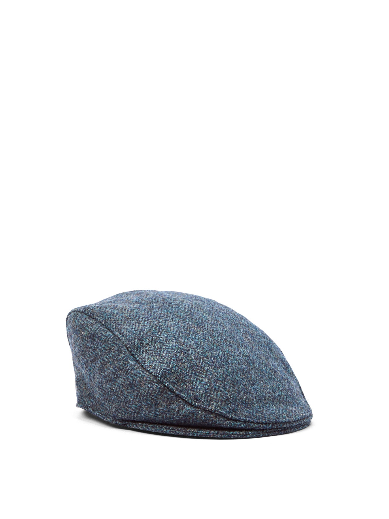 Abraham Moon Herringbone Tweed Newsboy Cap