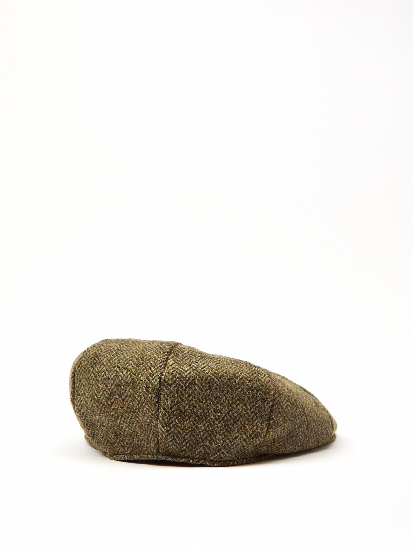 Abraham Moon Herringbone Tweed Newsboy Cap