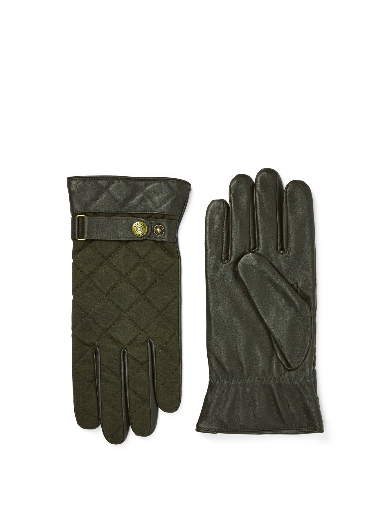 Bruton Touchscreen Water-Resistant Lined Leather Gloves