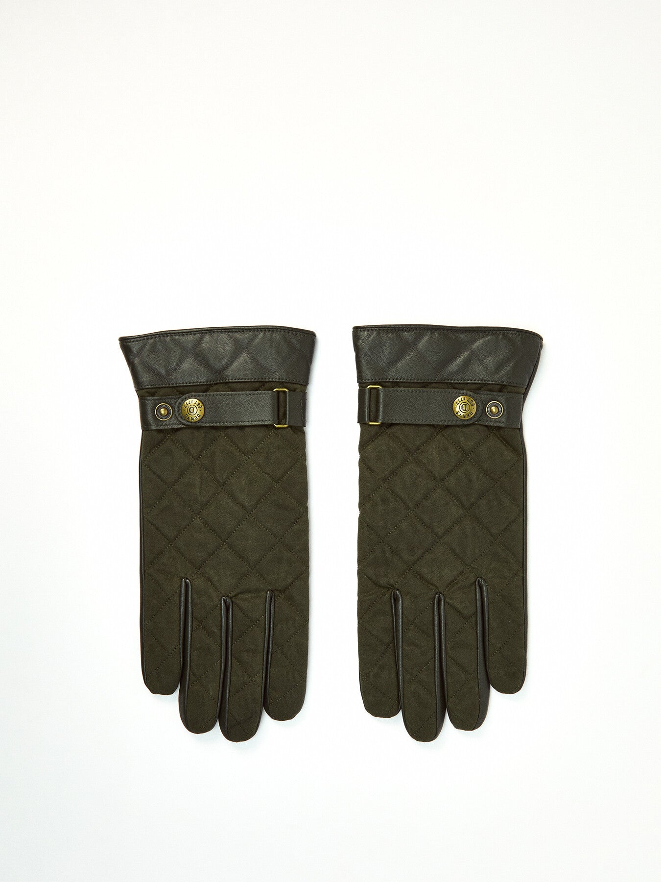 Bruton Touchscreen Water-Resistant Lined Leather Gloves