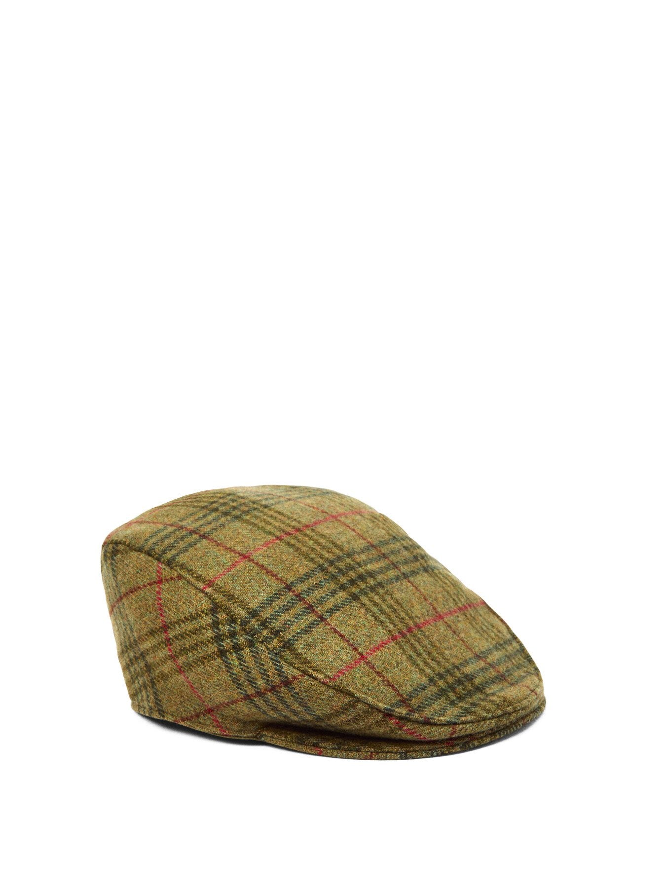 Abraham Moon Herringbone Tweed Newsboy Cap