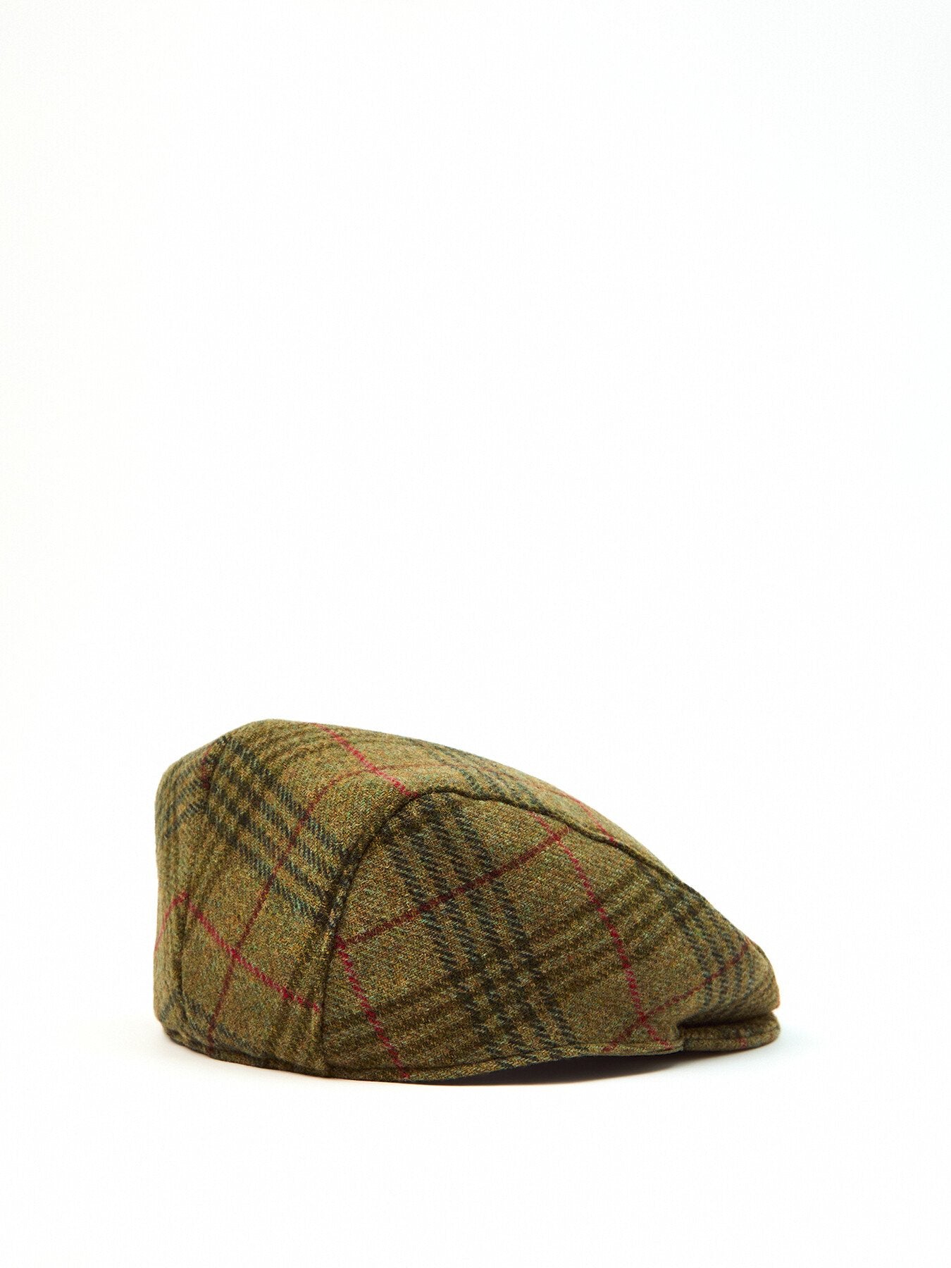 Abraham Moon Herringbone Tweed Newsboy Cap