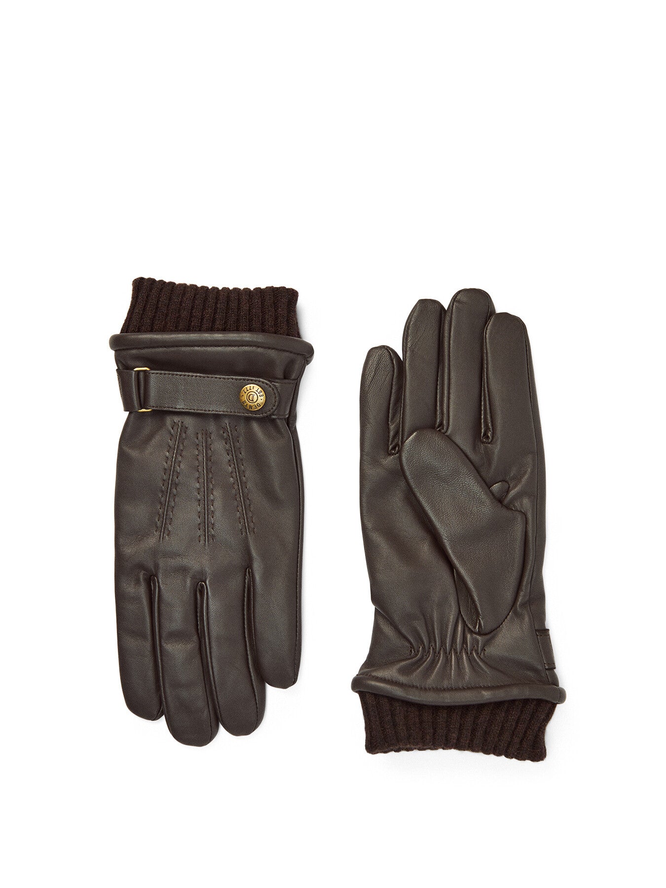 Touchscreen Single-Point Leather and Sheepskin Gloves