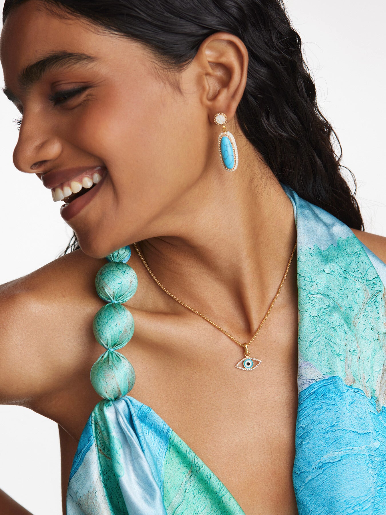 Turquoise Double Sided Earrings