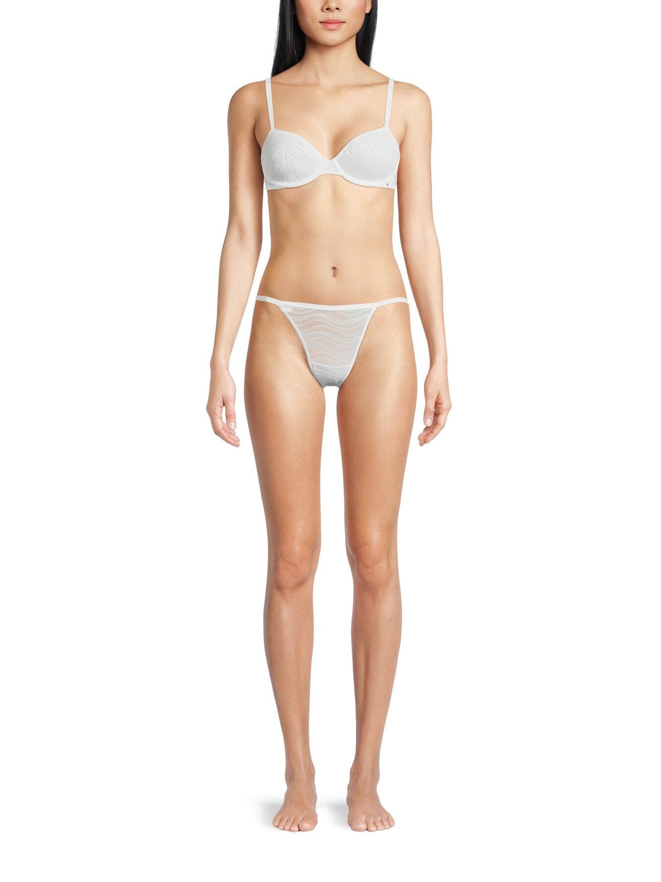 Sheer Marquisette Lightly Lined Demi Bra