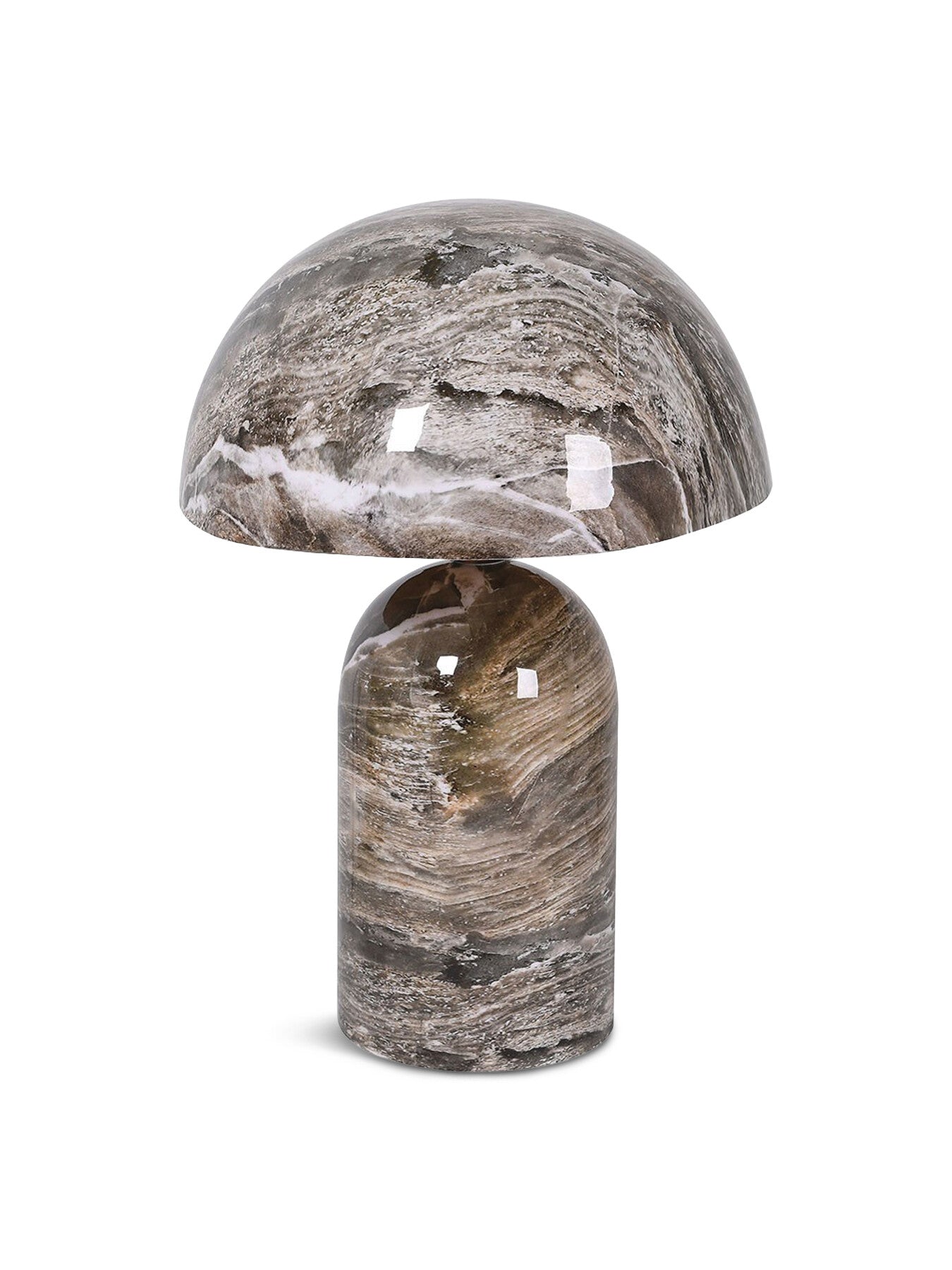Mushroom Marble Effect Table Lamp