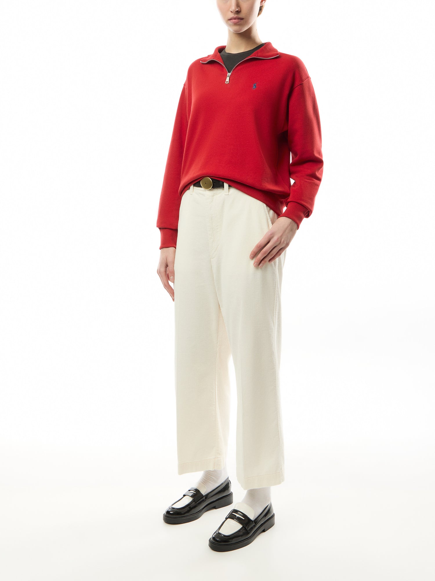 Half Zip Long Sleeve Sweatshirt