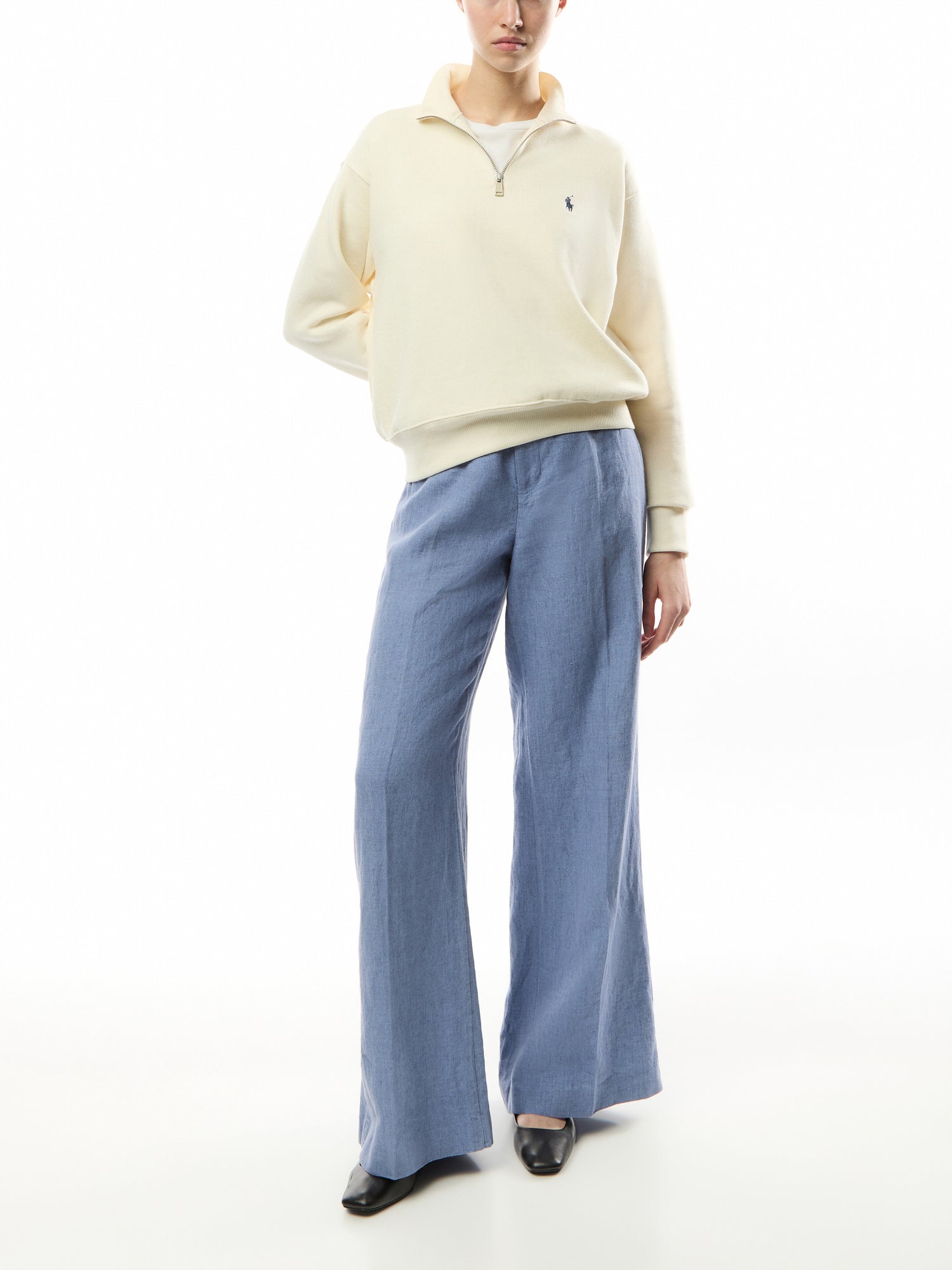 Half Zip Long Sleeve Sweatshirt