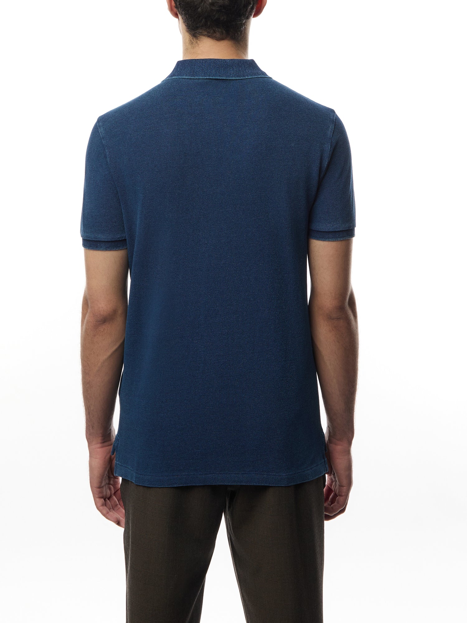 Custom Slim Fit Mesh Polo Shirt