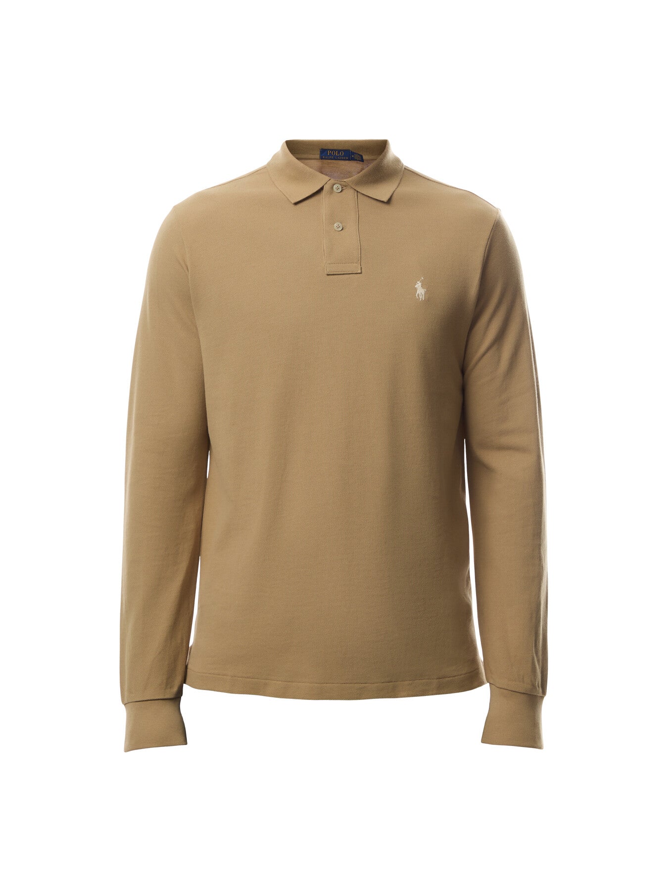 Custom Slim Fit Mesh Long Sleeve Polo Shirt