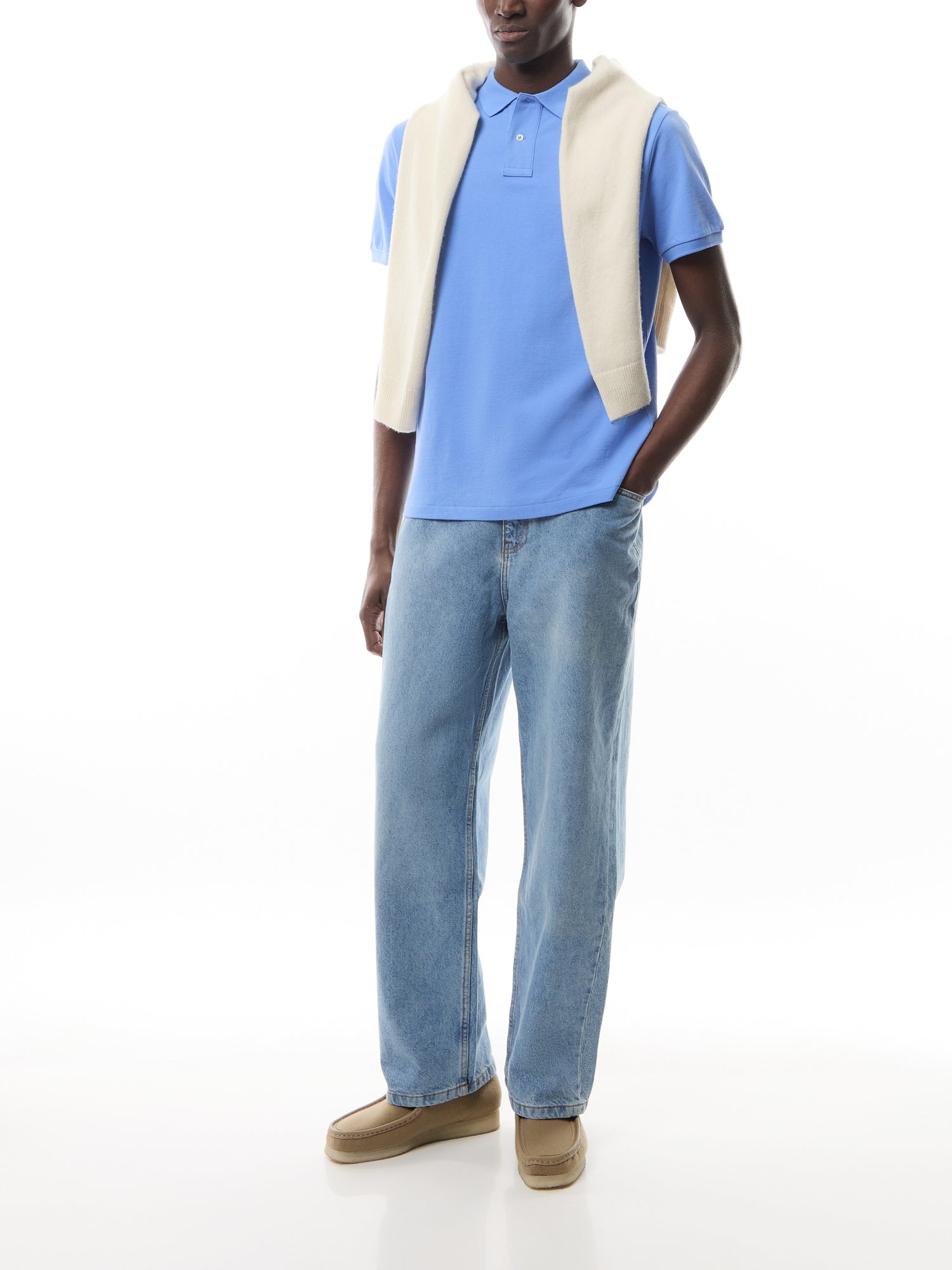 Mesh Slim Fit Polo Shirt