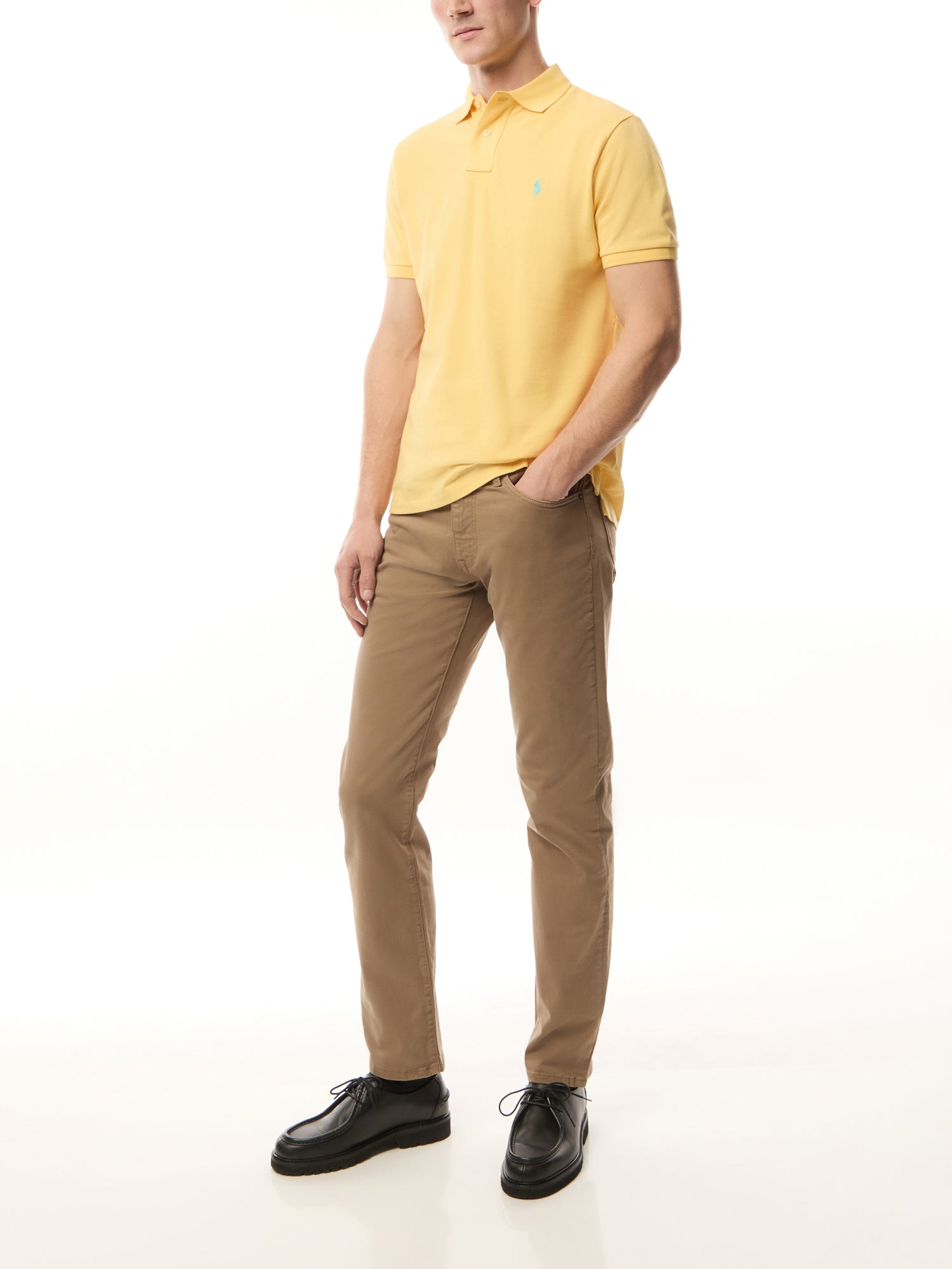 Custom Slim Fit Mesh Polo Shirt