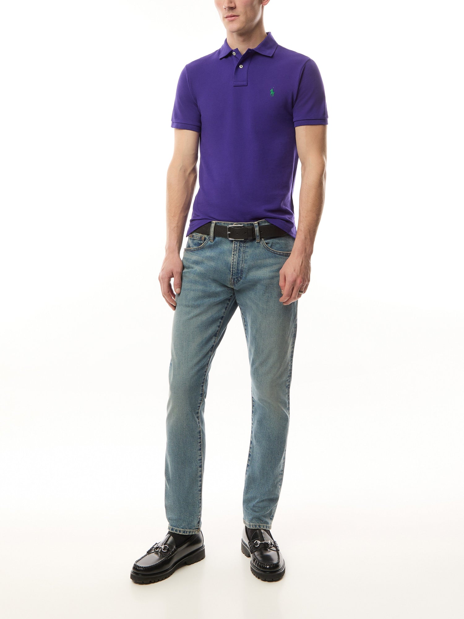 Mesh Slim Fit Polo Shirt