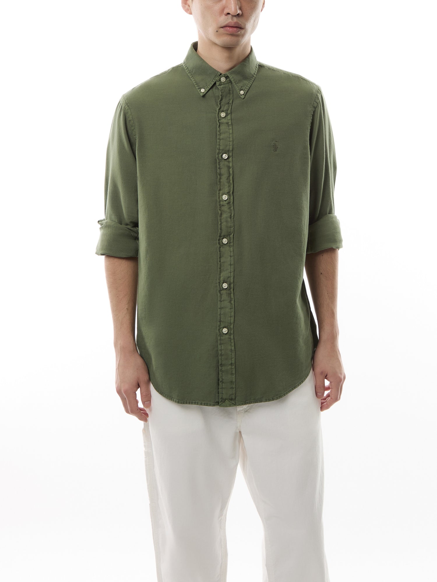 Custom Fit Garment Dyed Dobby Shirt