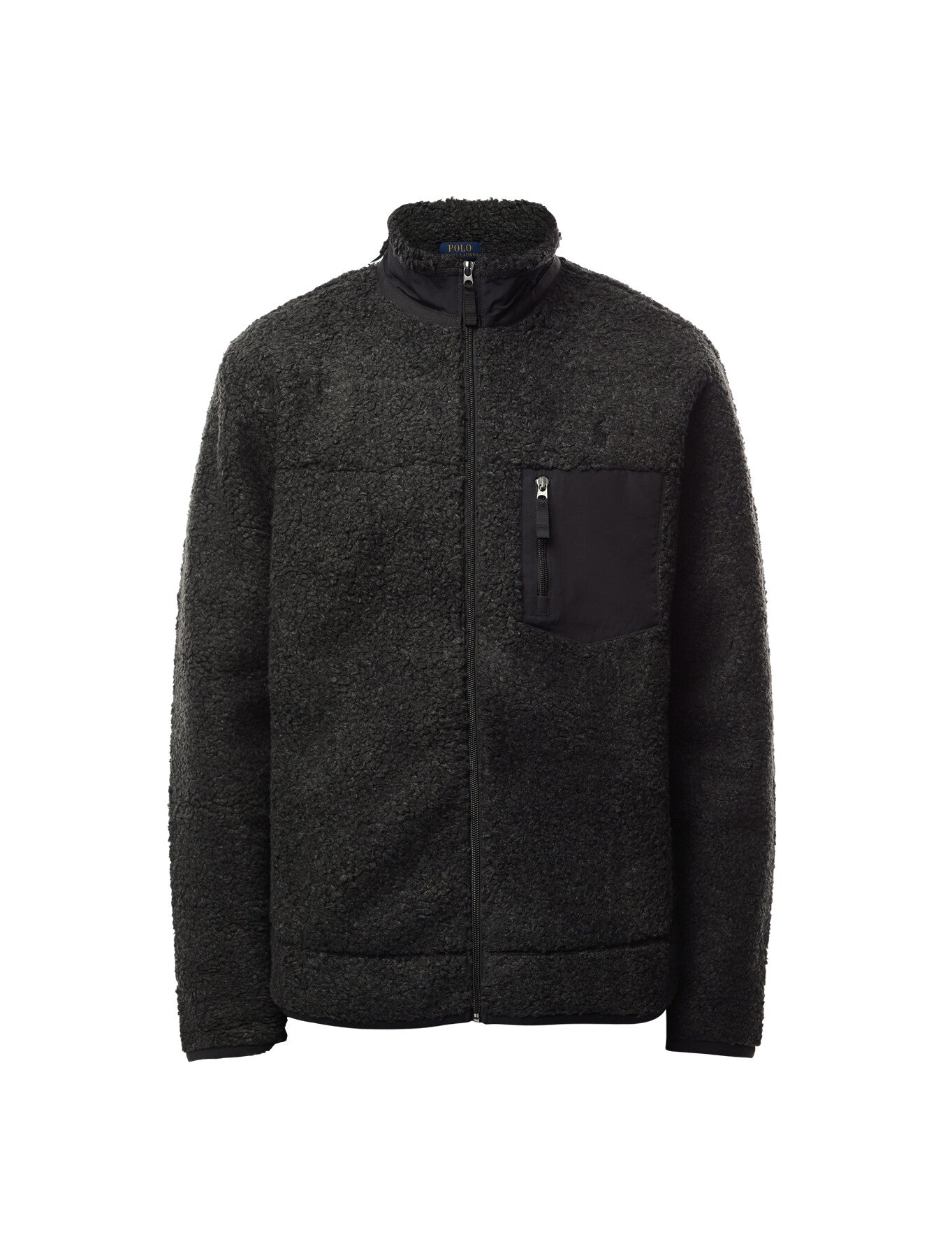 Pile Fleece Hybrid Zip Through Jacket