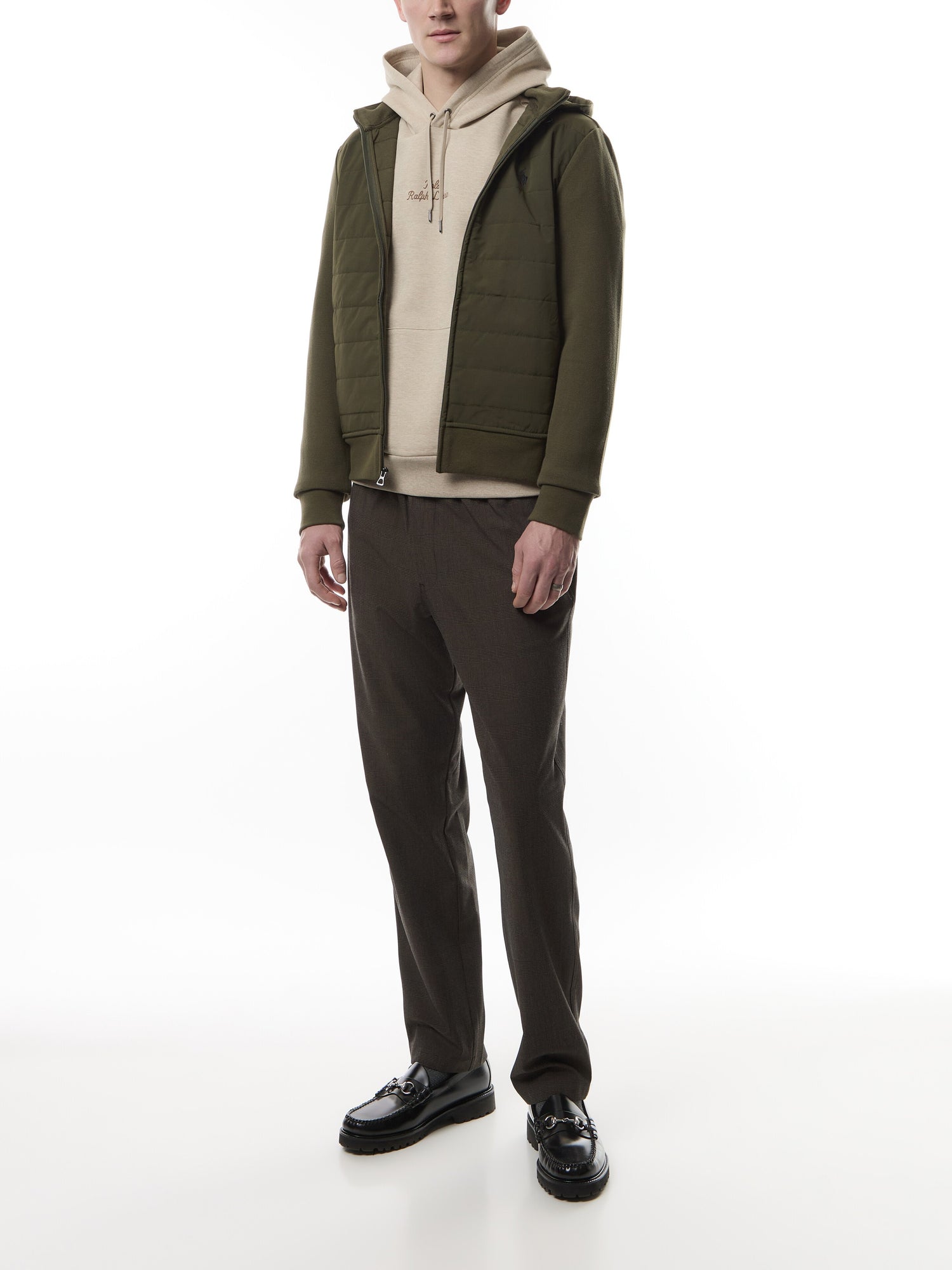 Hybrid Zip Through Hoodie