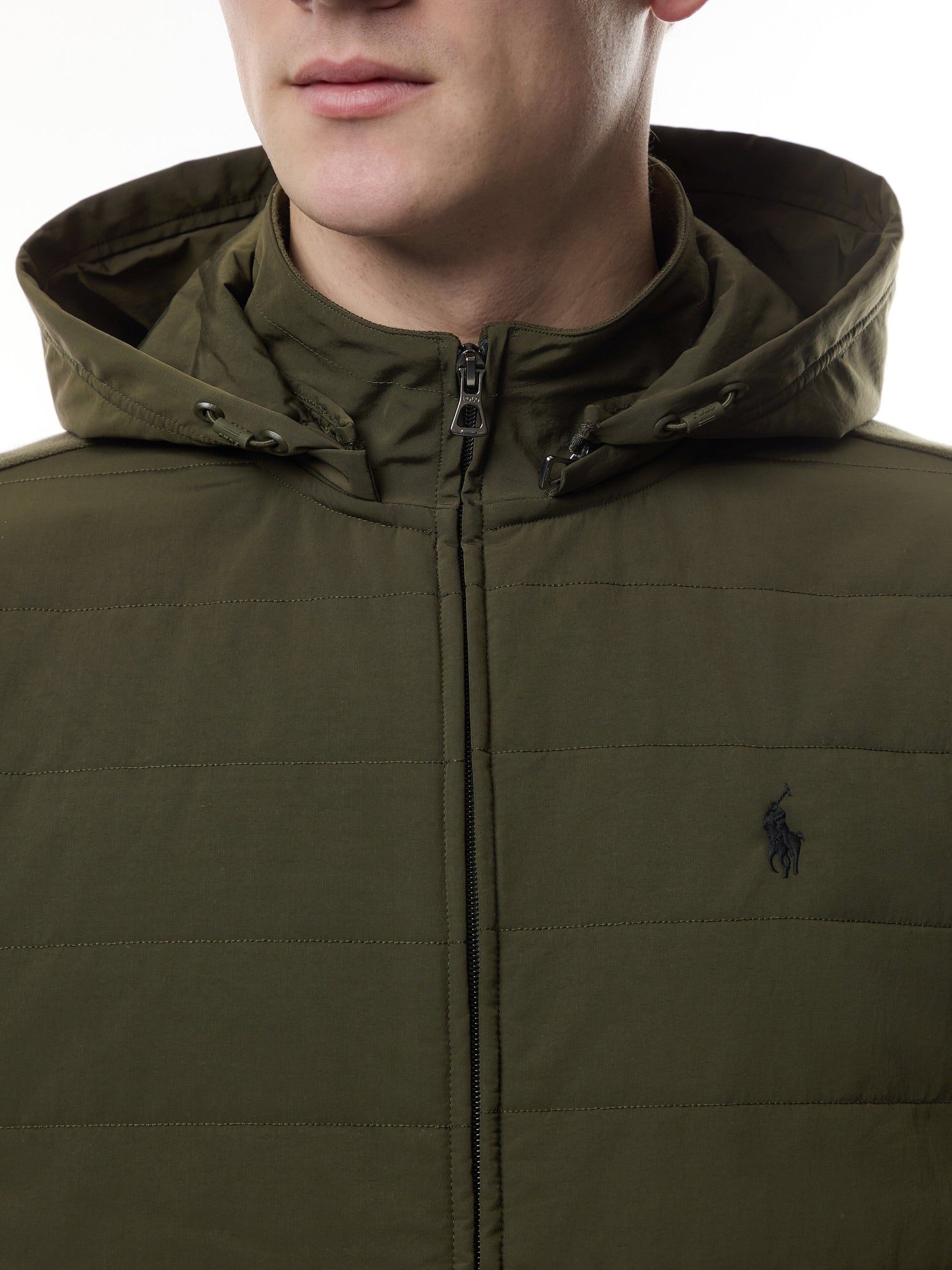 Hybrid Zip Through Hoodie