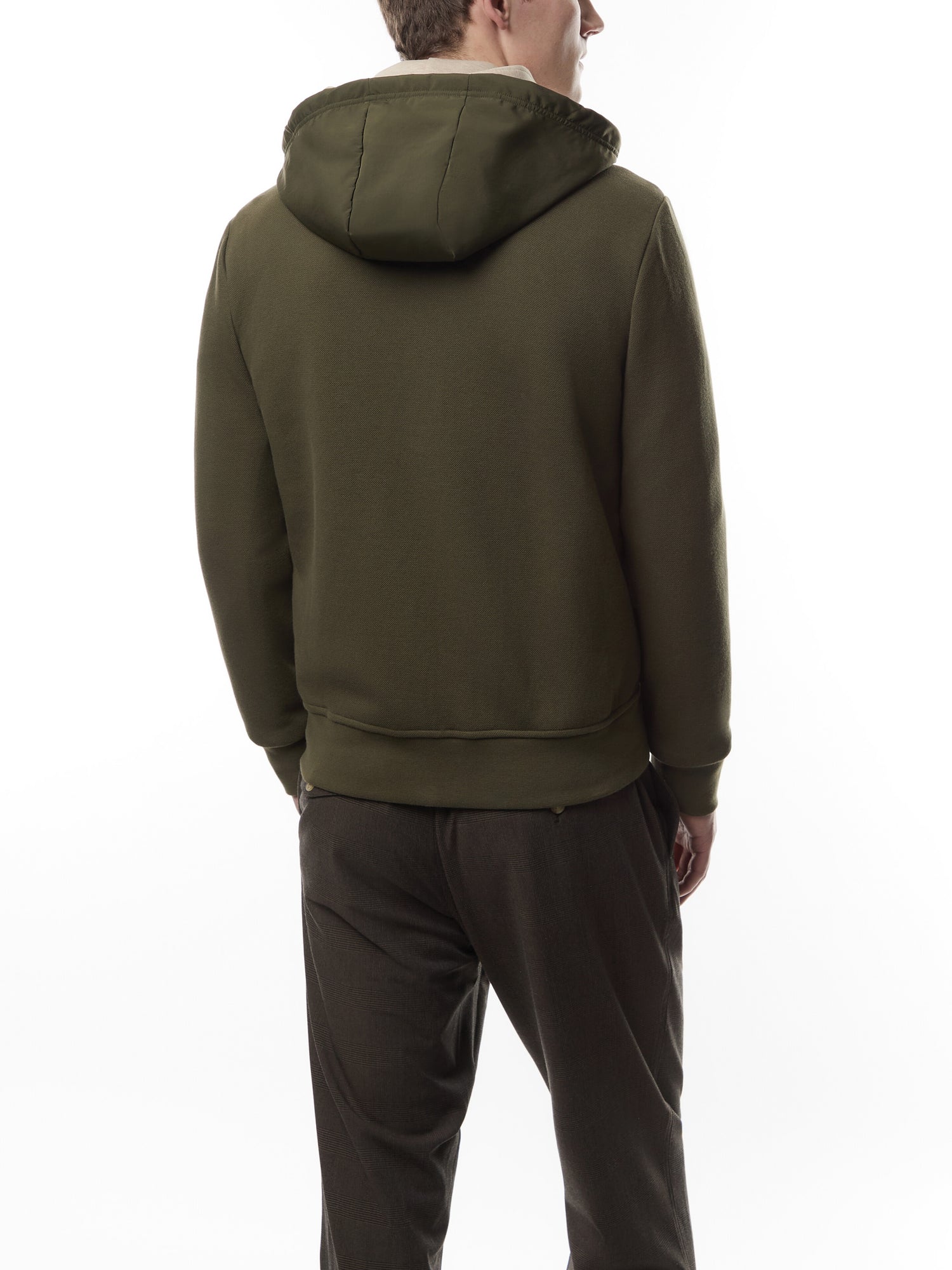 Hybrid Zip Through Hoodie
