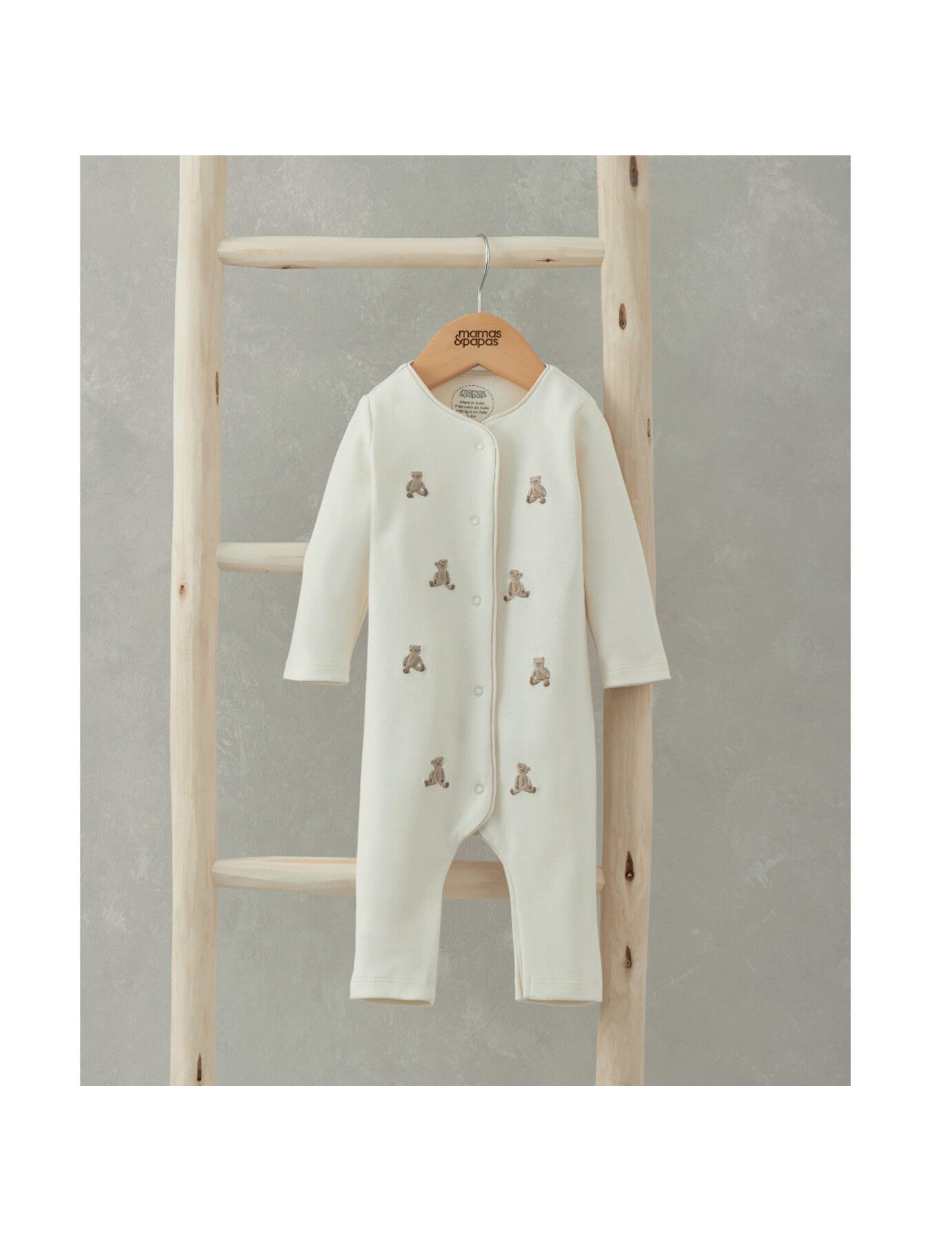 Embroidered Teddy Bear Romper