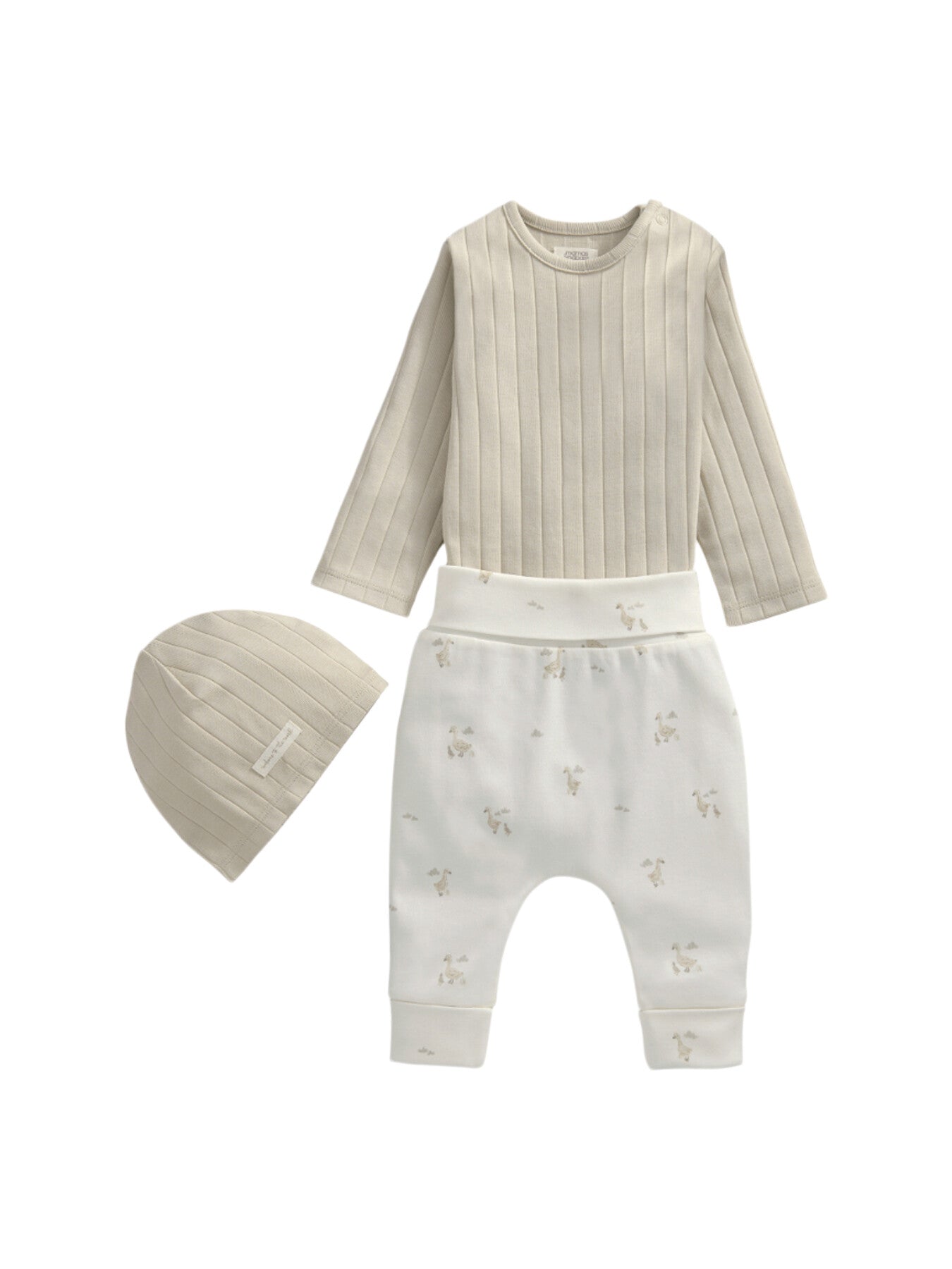 Duckling Bodysuit, Leggings & Hat Outfit Set