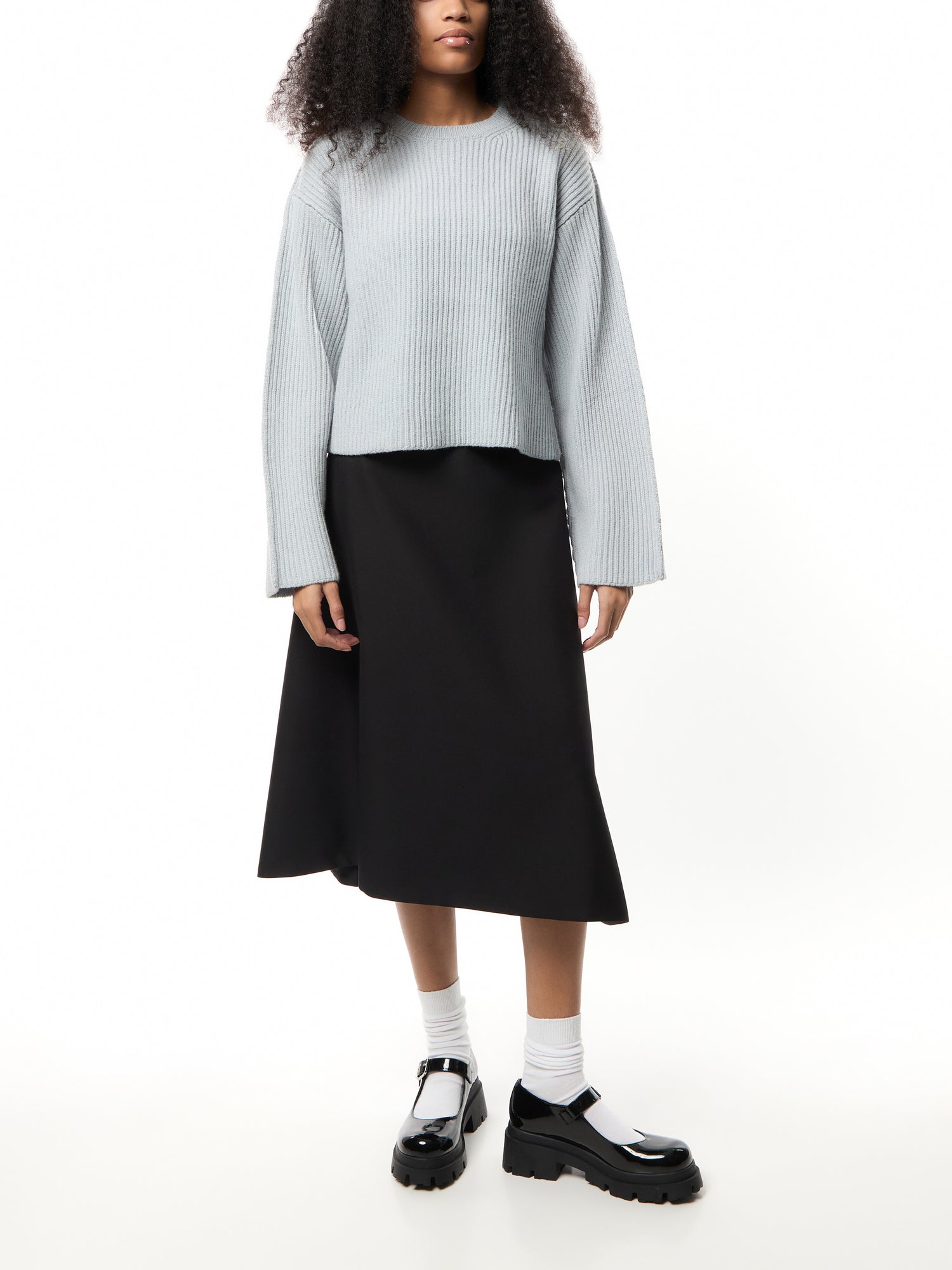 Roundneck Lined Longsleeve Sweater