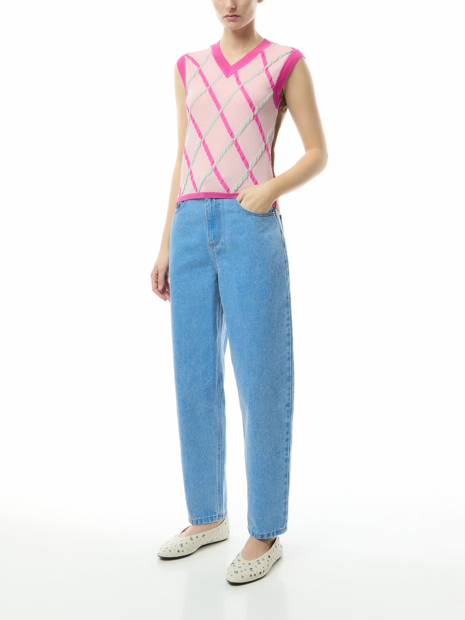 Diamond V Neck Vest