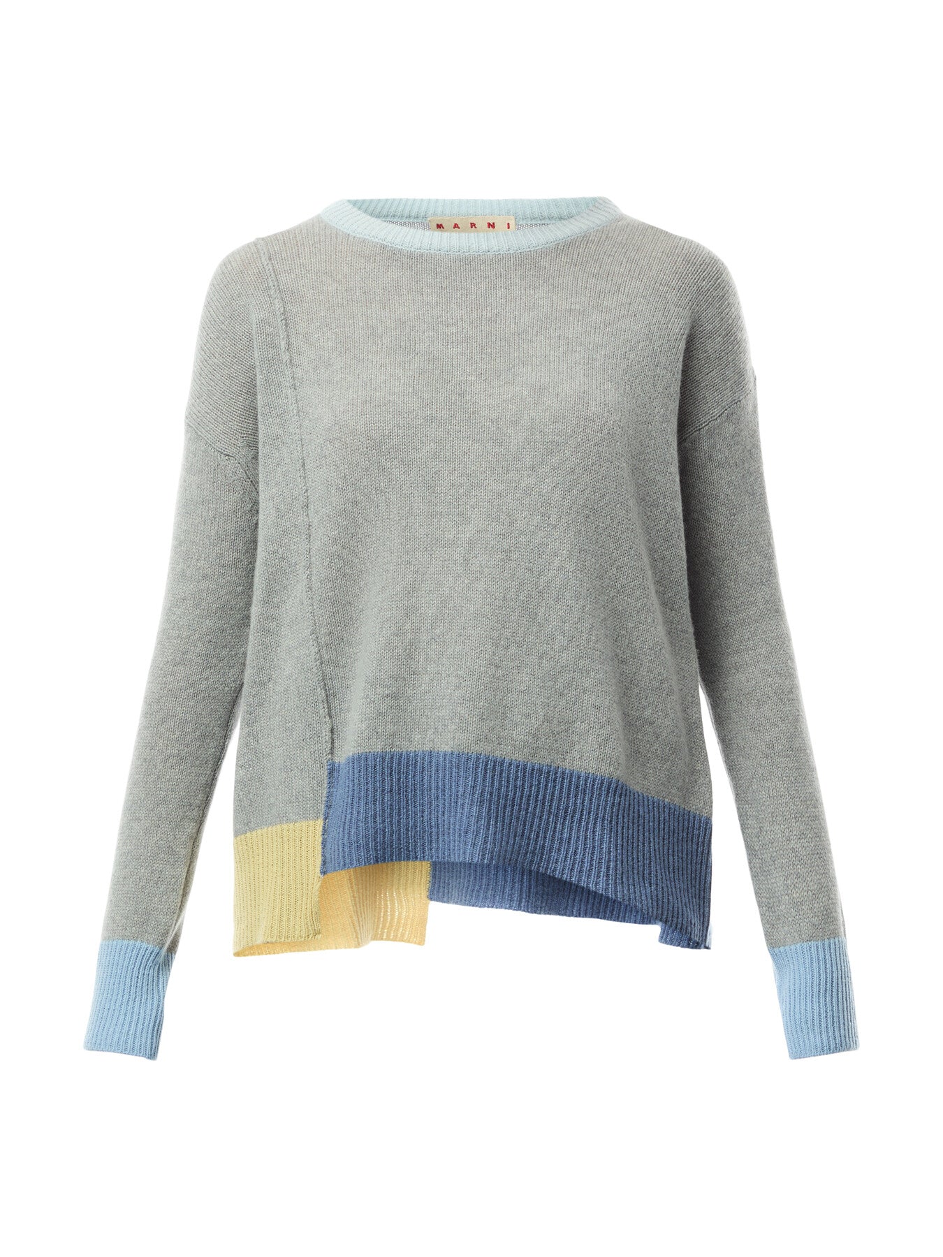 Colour-block Cashmere Jumper