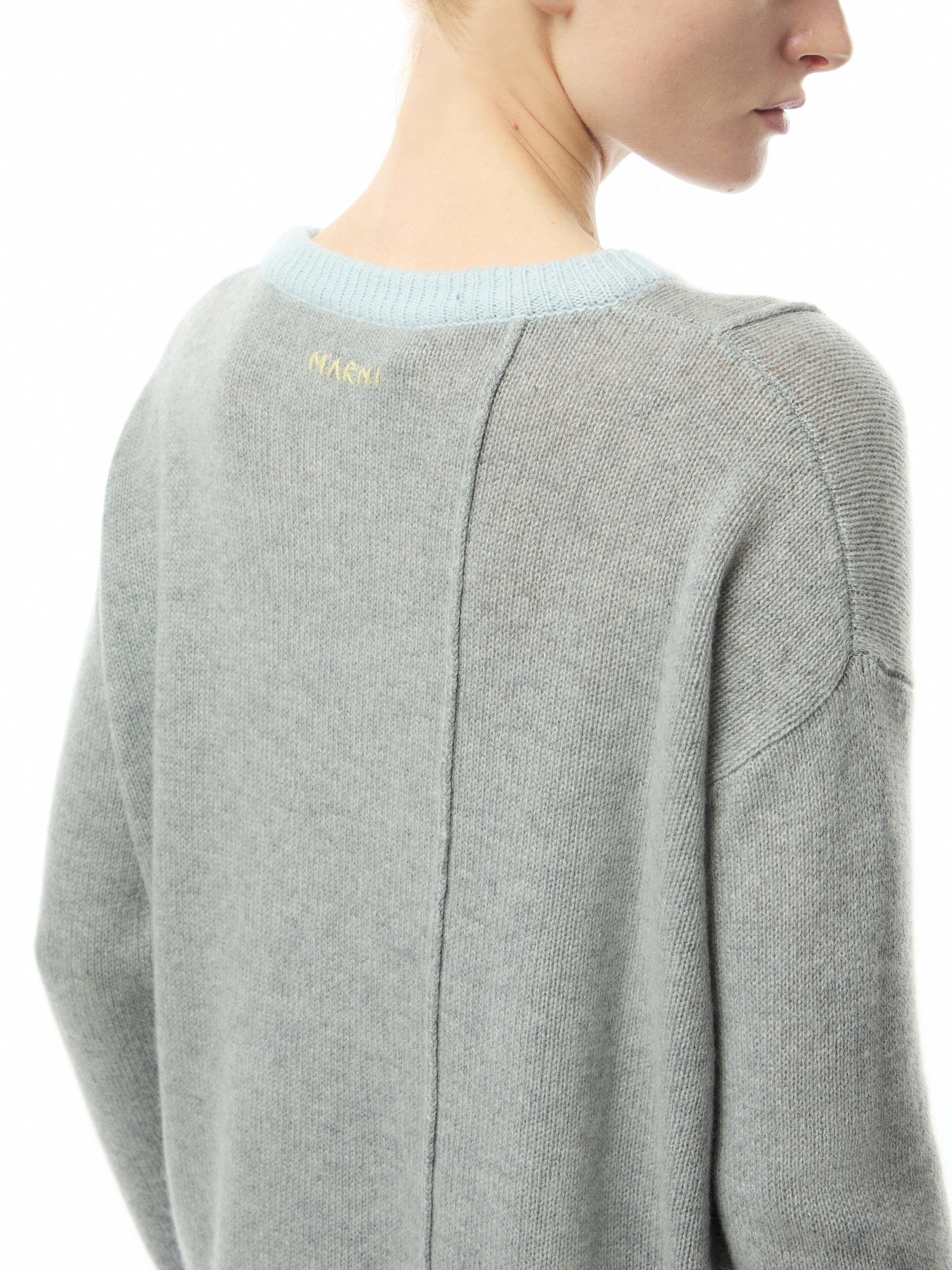 Colour-block Cashmere Jumper