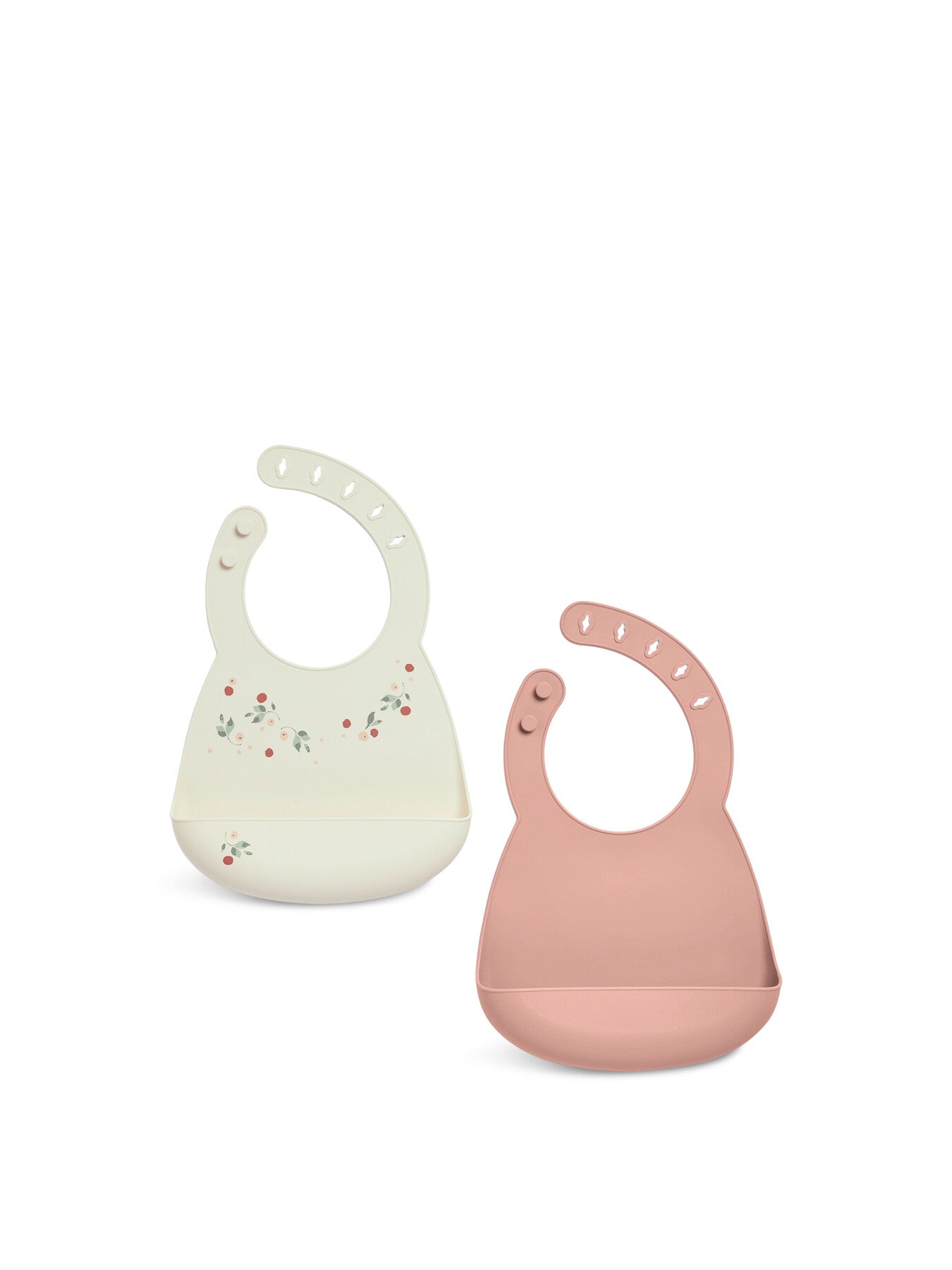 Silicone Bibs (2 Pack) – Floral Berry