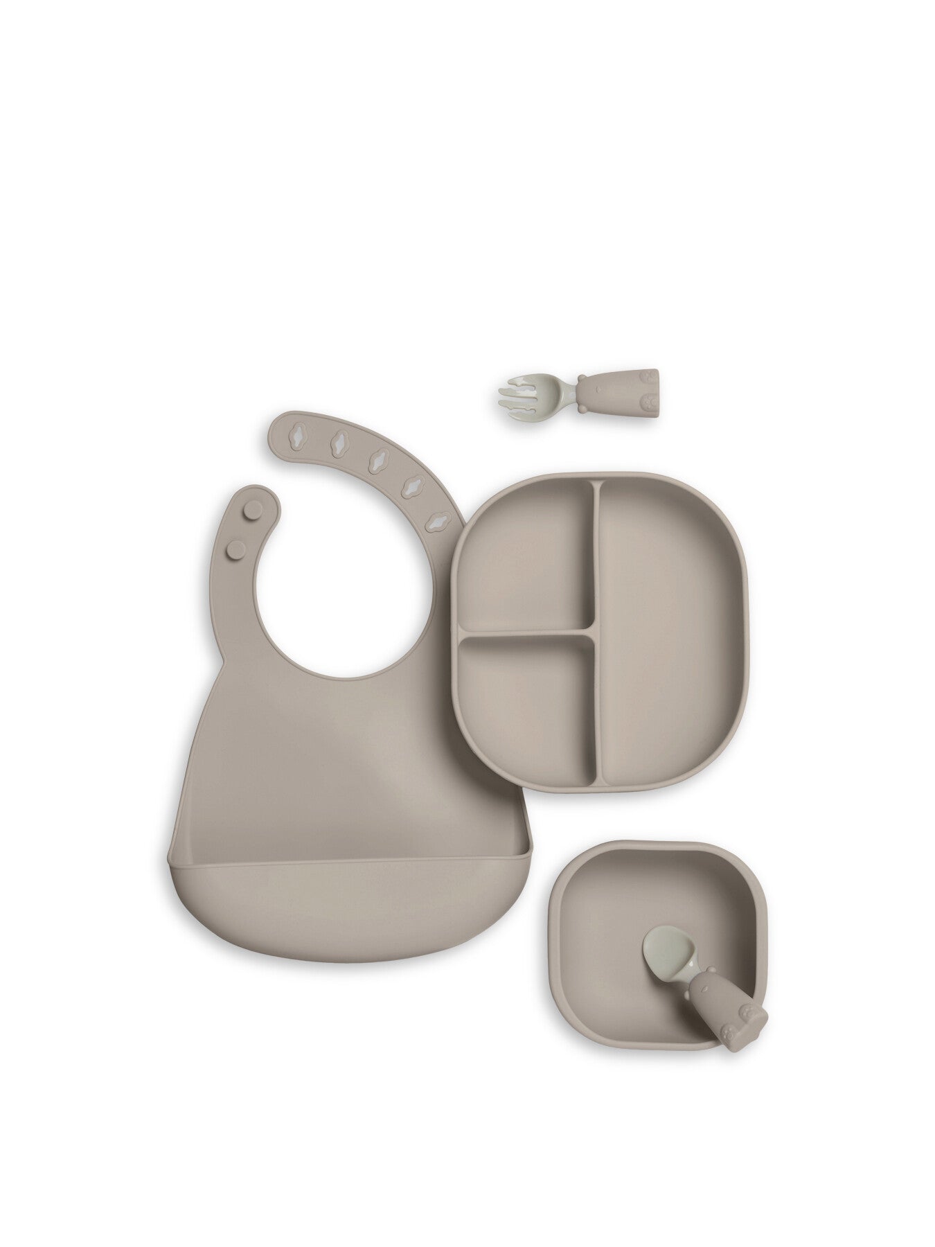 First Mealtime Silicone Set Truffle