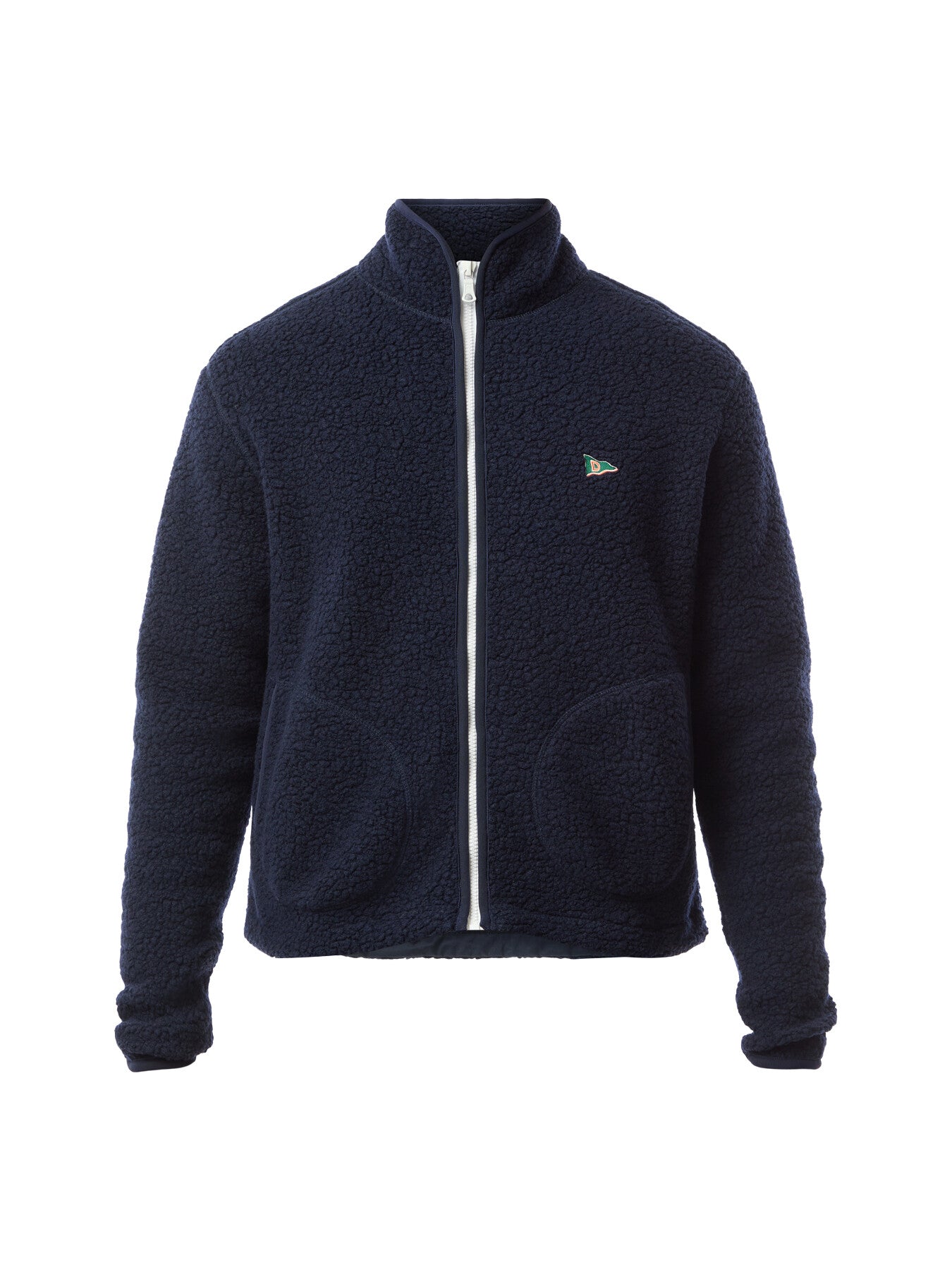 Boucle Wool Zip Fleece Jacket