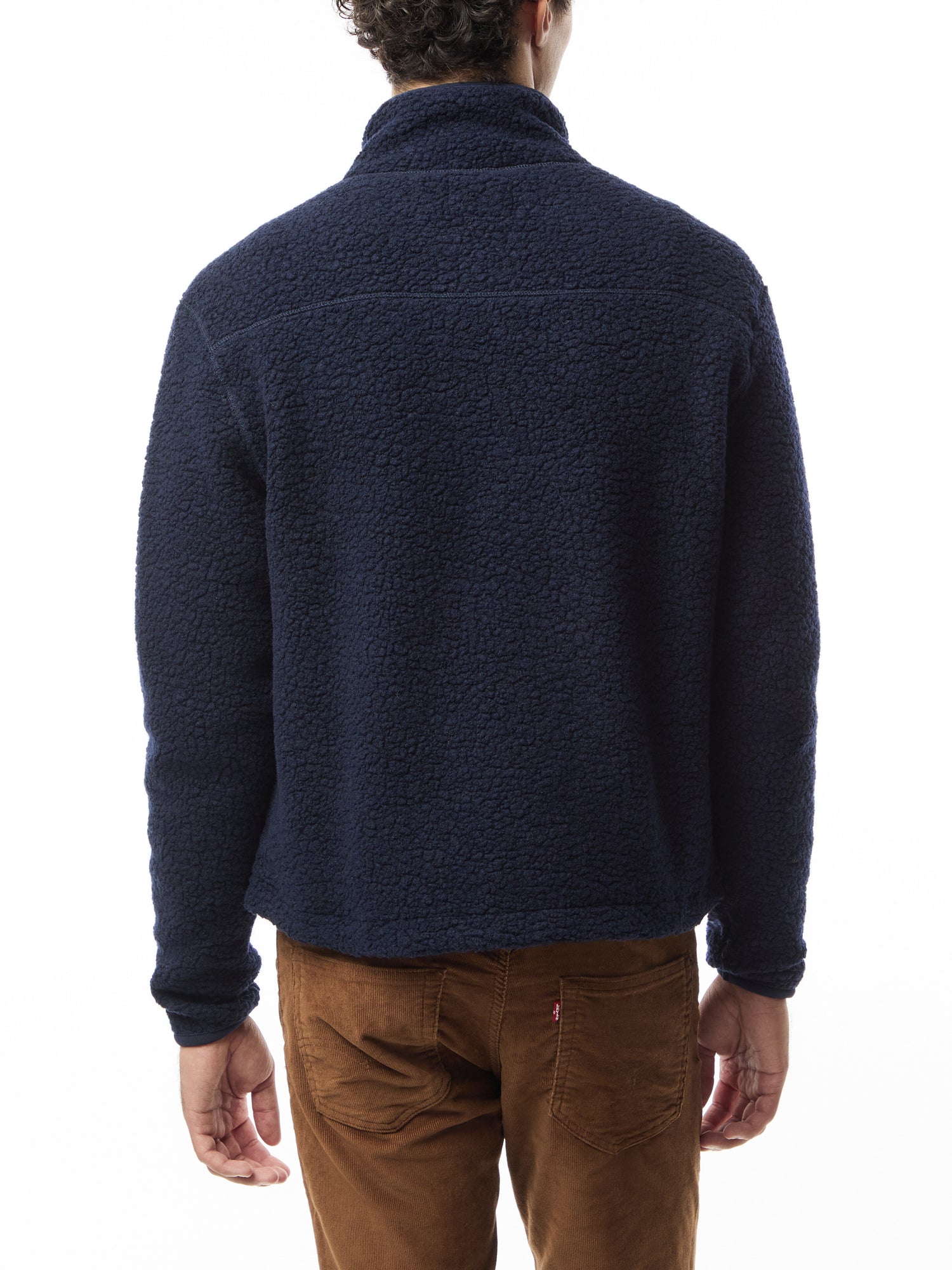 Boucle Wool Zip Fleece Jacket