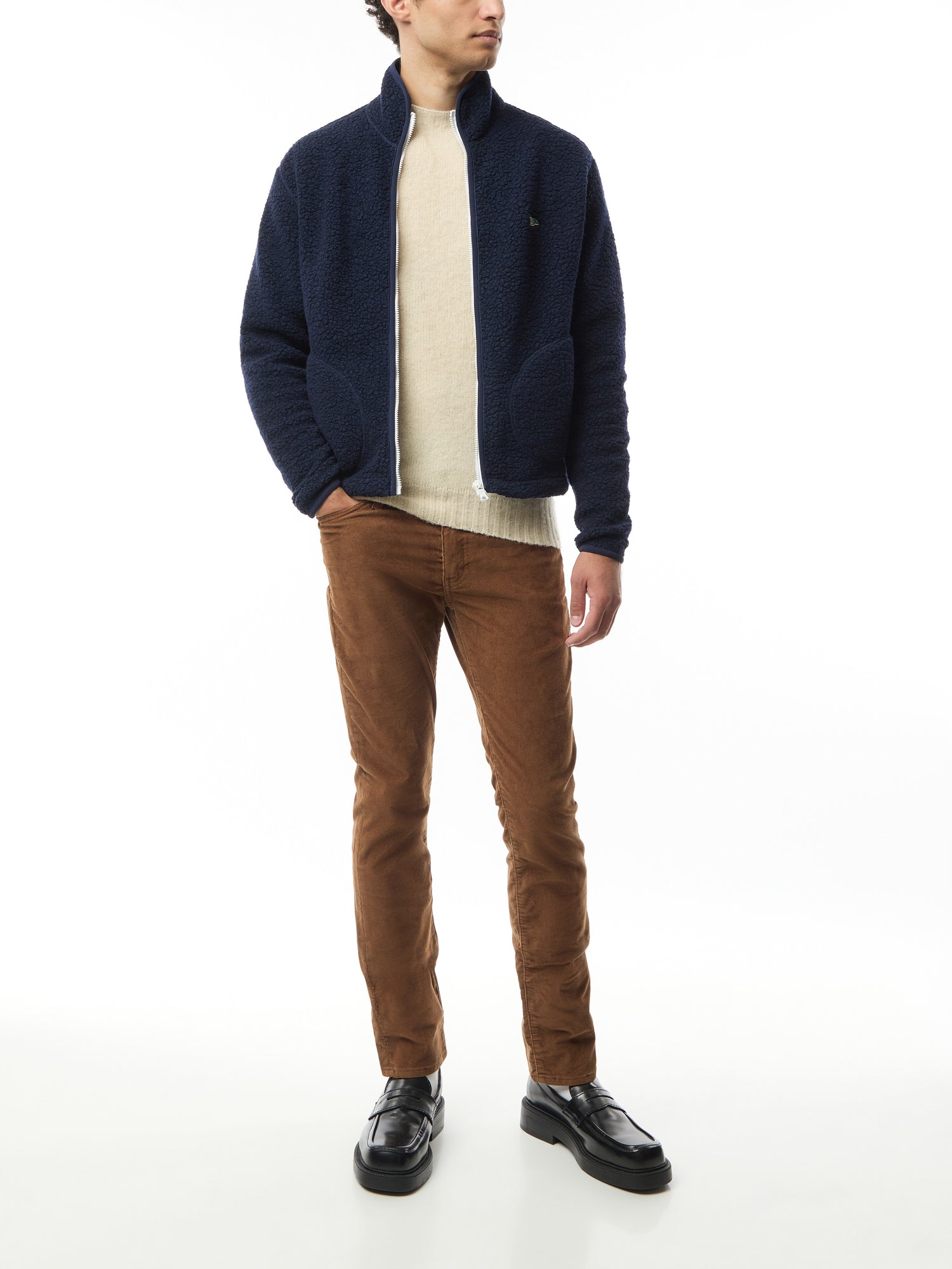 Brushed Shetland Crew Neck Jumper