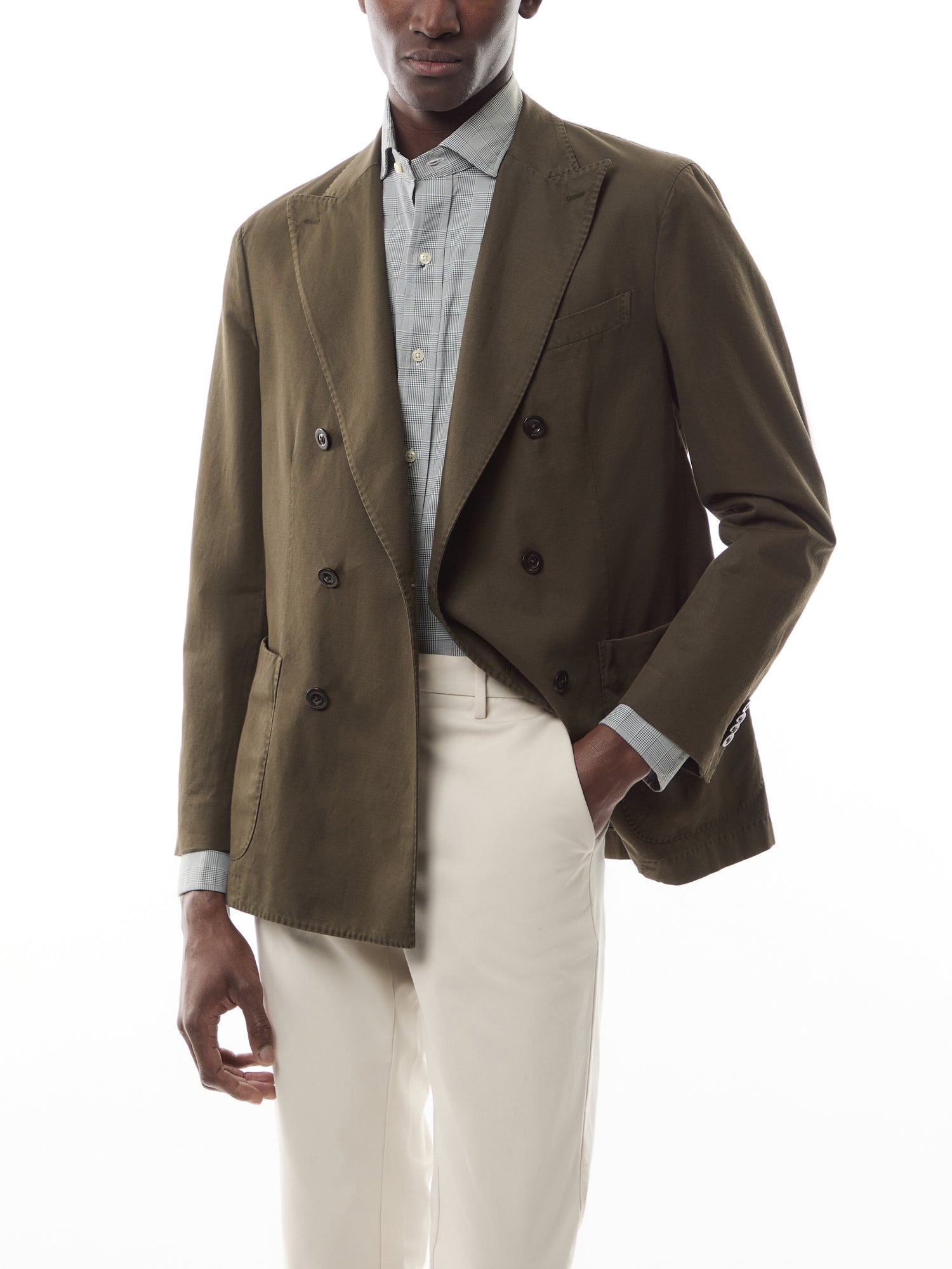 Double Breast Patch Pocket Jacket
