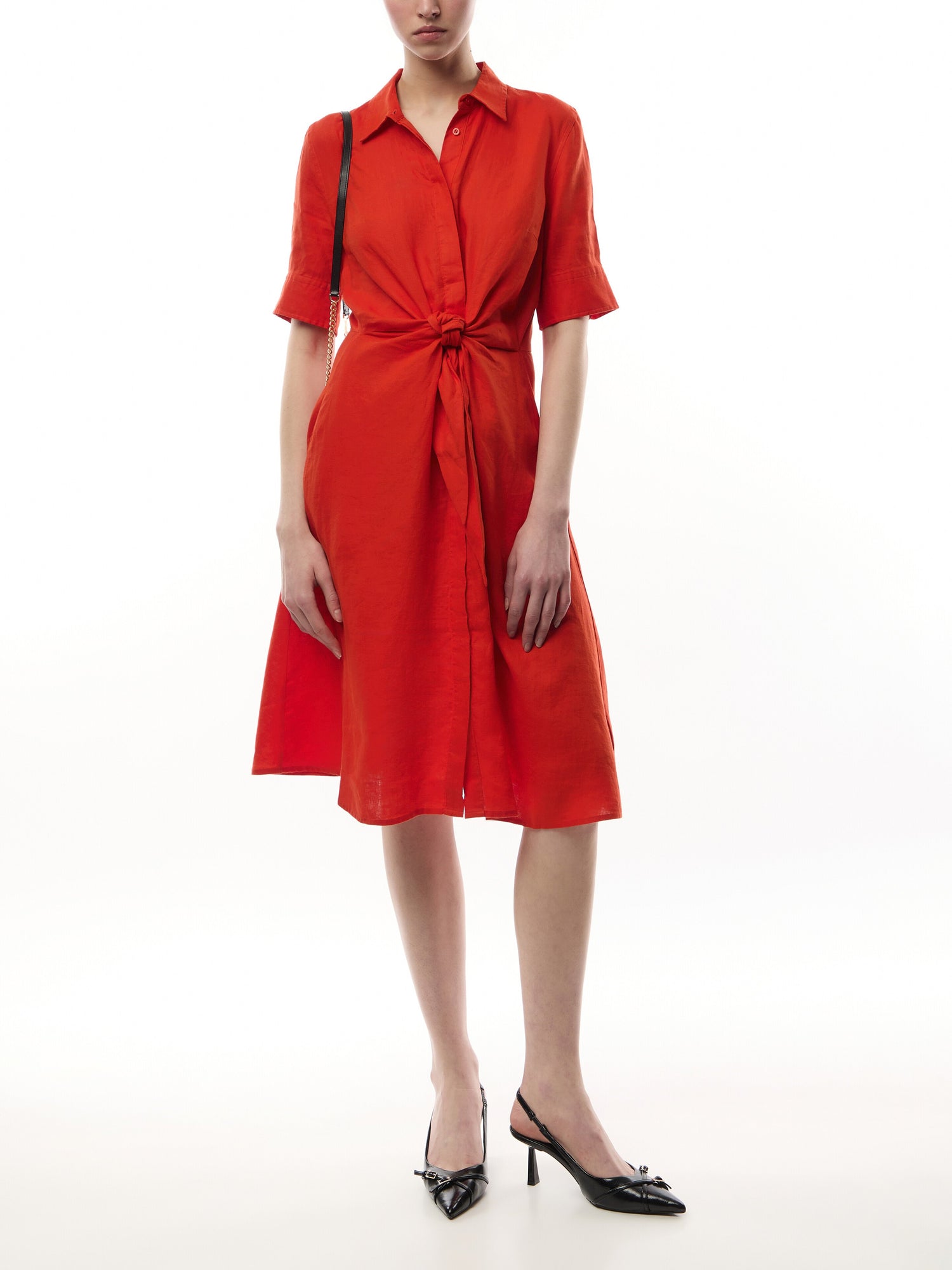 Wakana Elbow Sleeve Day Dress