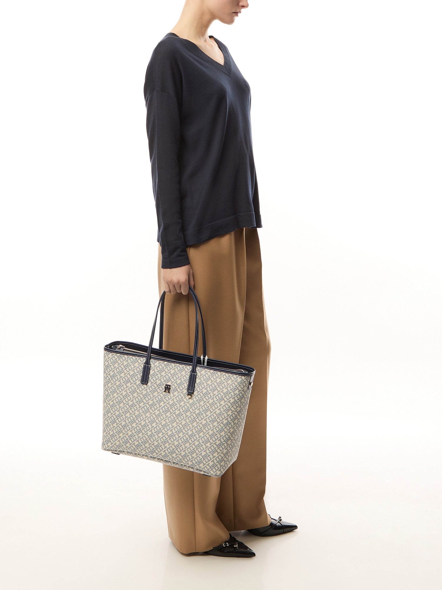 Monoplay Leather Tote Bag