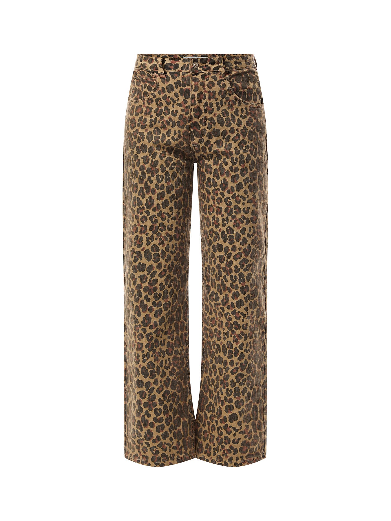 Leopard Lucia Scallop Detail Jeans Petite