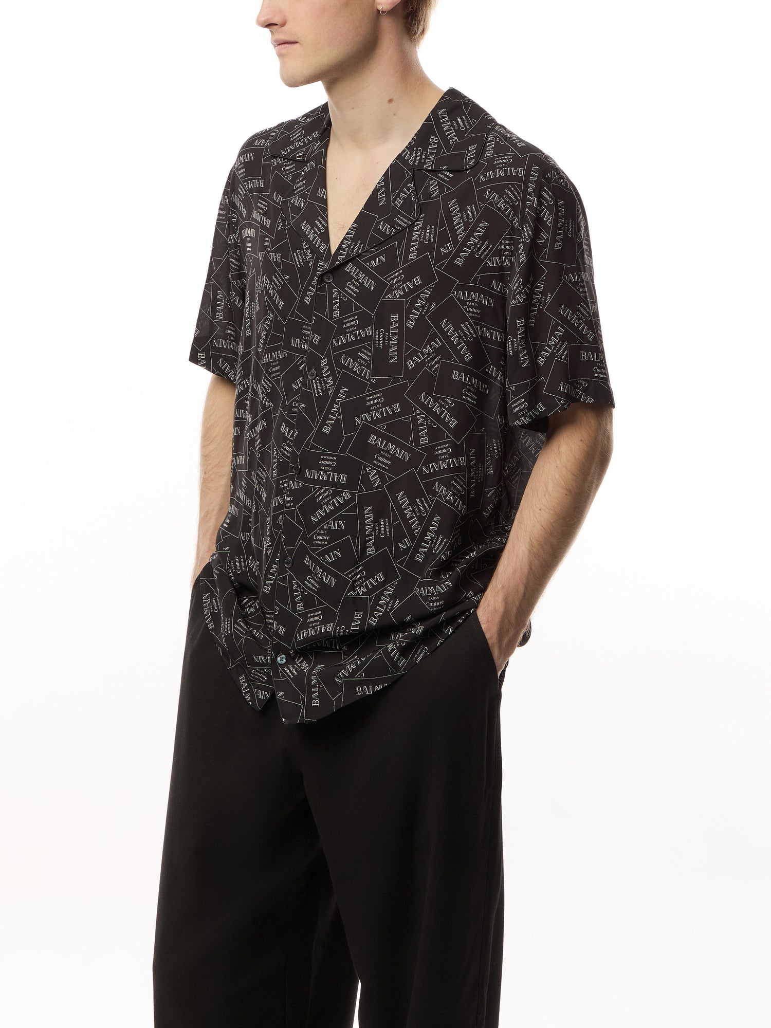 All Over Label Short Sleeve Pyjama Shirt