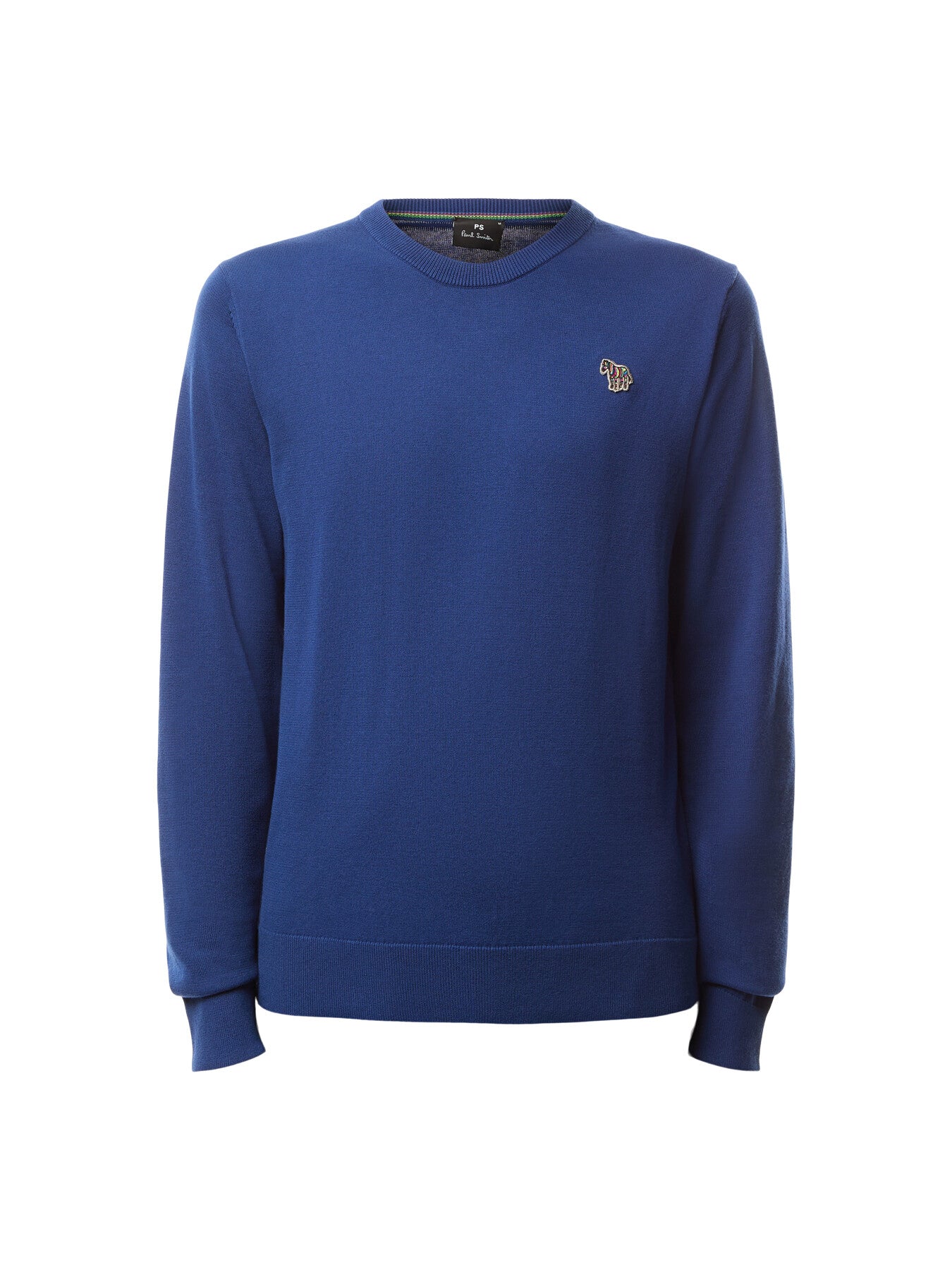 Crew Neck Knit Zebra Badge Jumper