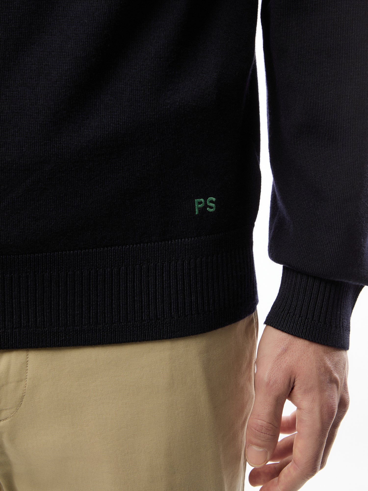Quarter Zip Merino Wool Sweatshirt