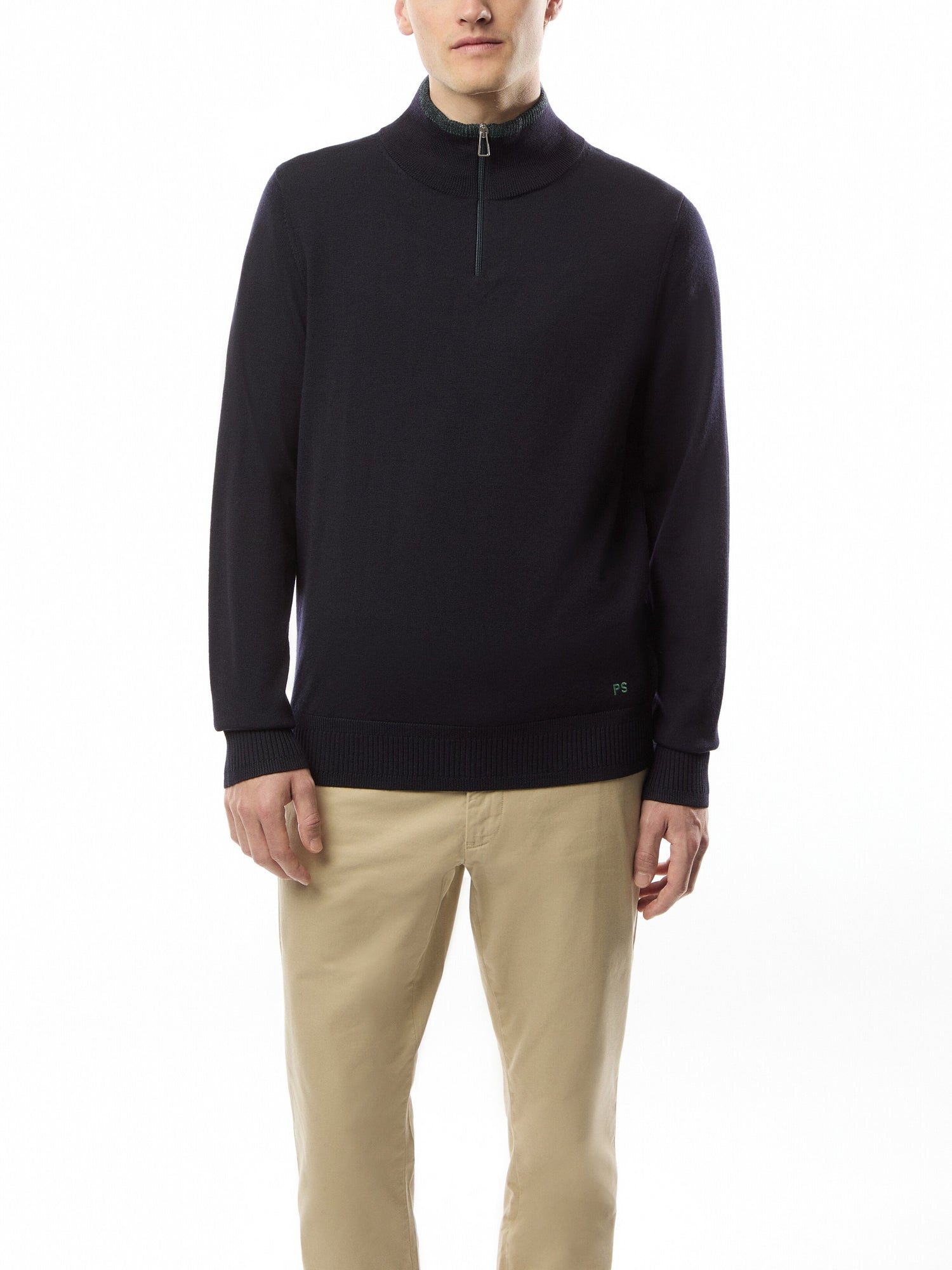 Quarter Zip Merino Wool Sweatshirt