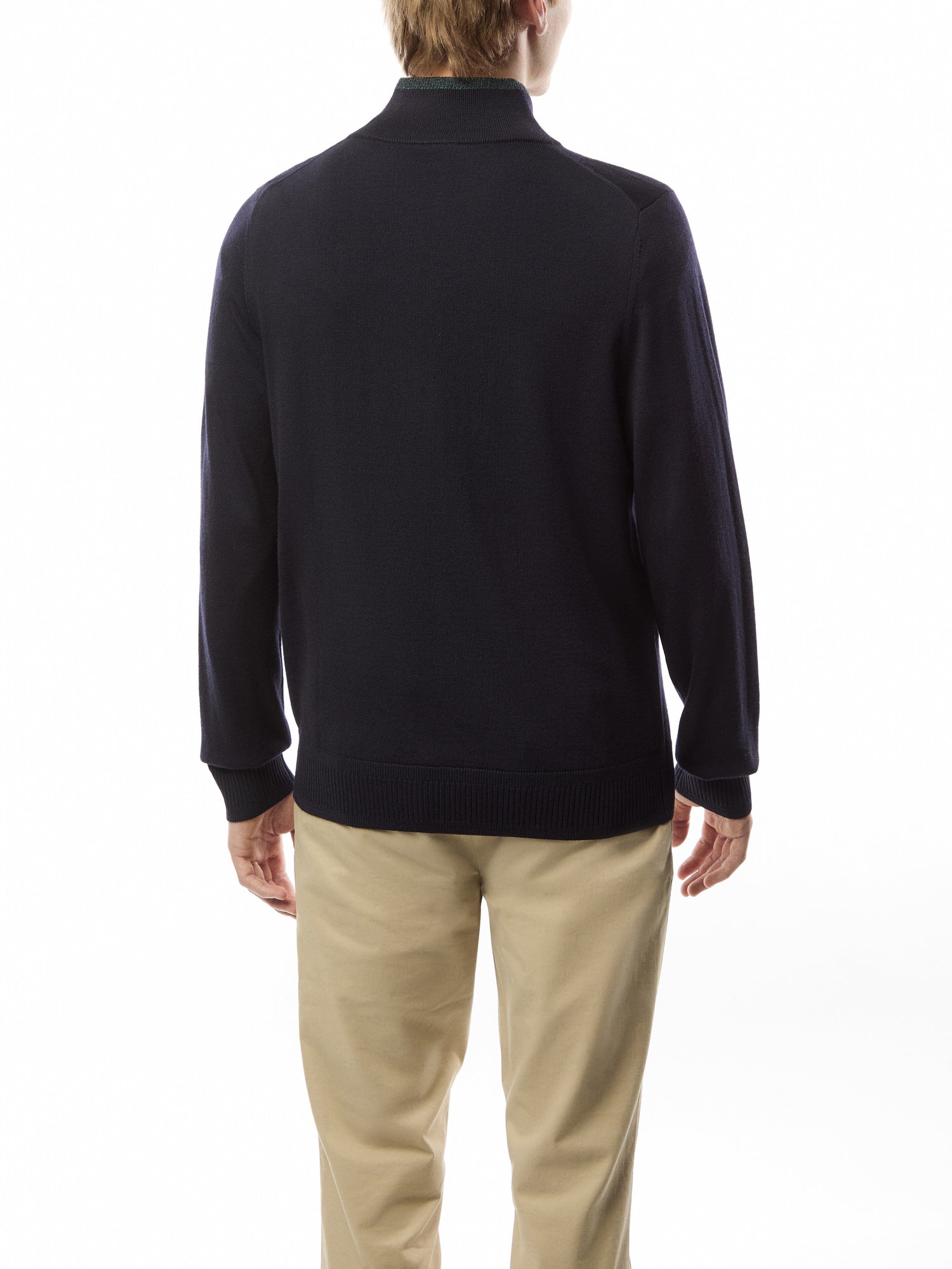Quarter Zip Merino Wool Sweatshirt