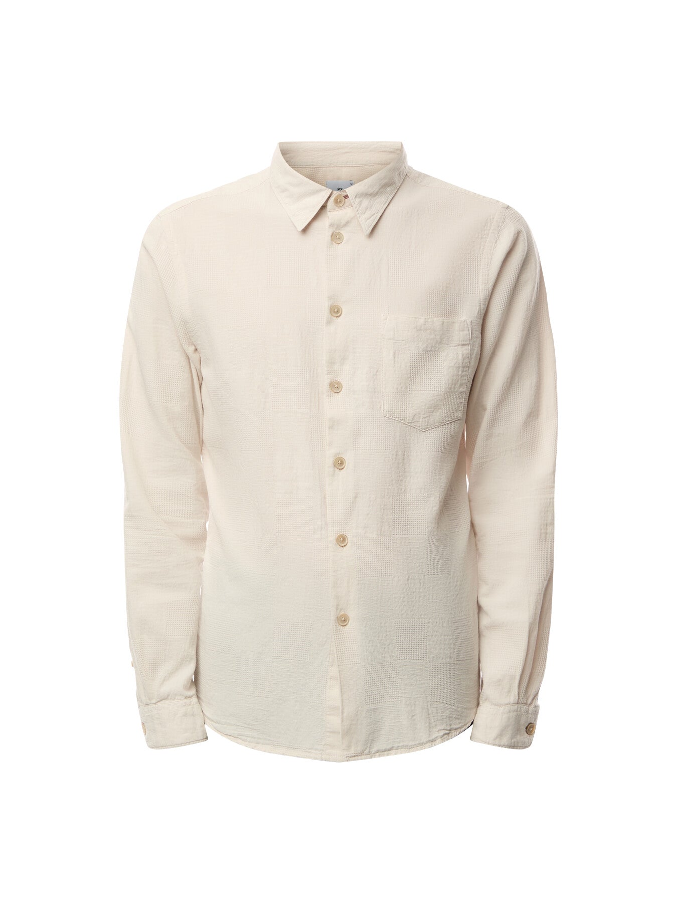 Textured Check Tailored Fit Shirt