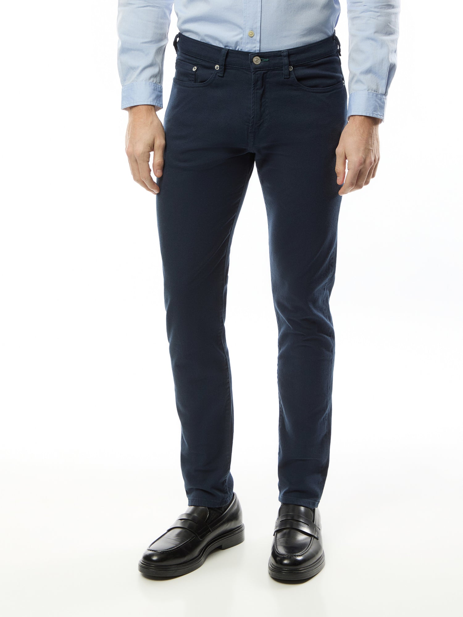 Tapered Fit Coloured 'Crosshatch Stretch' Jeans