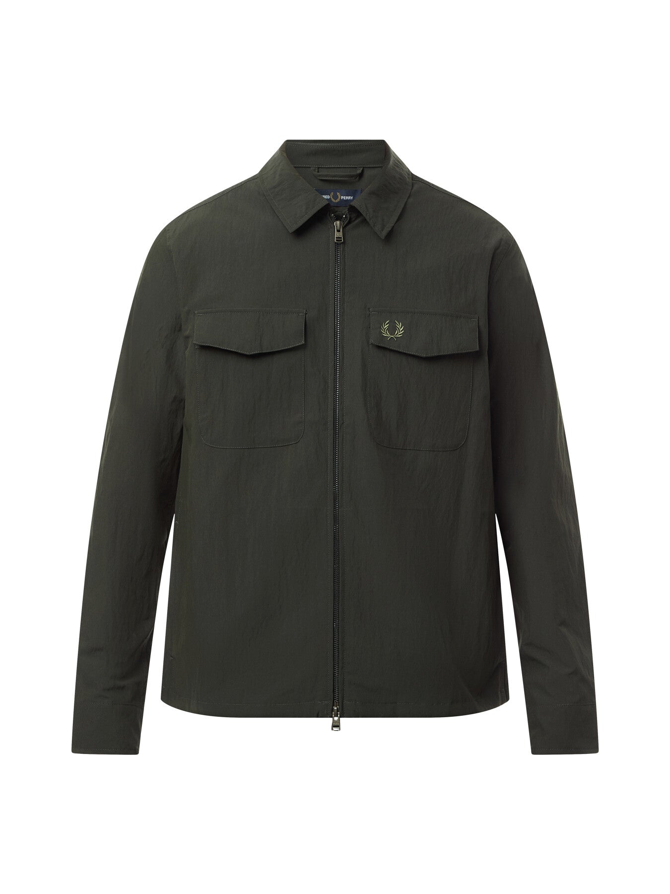 Textured Zip Through Overshirt