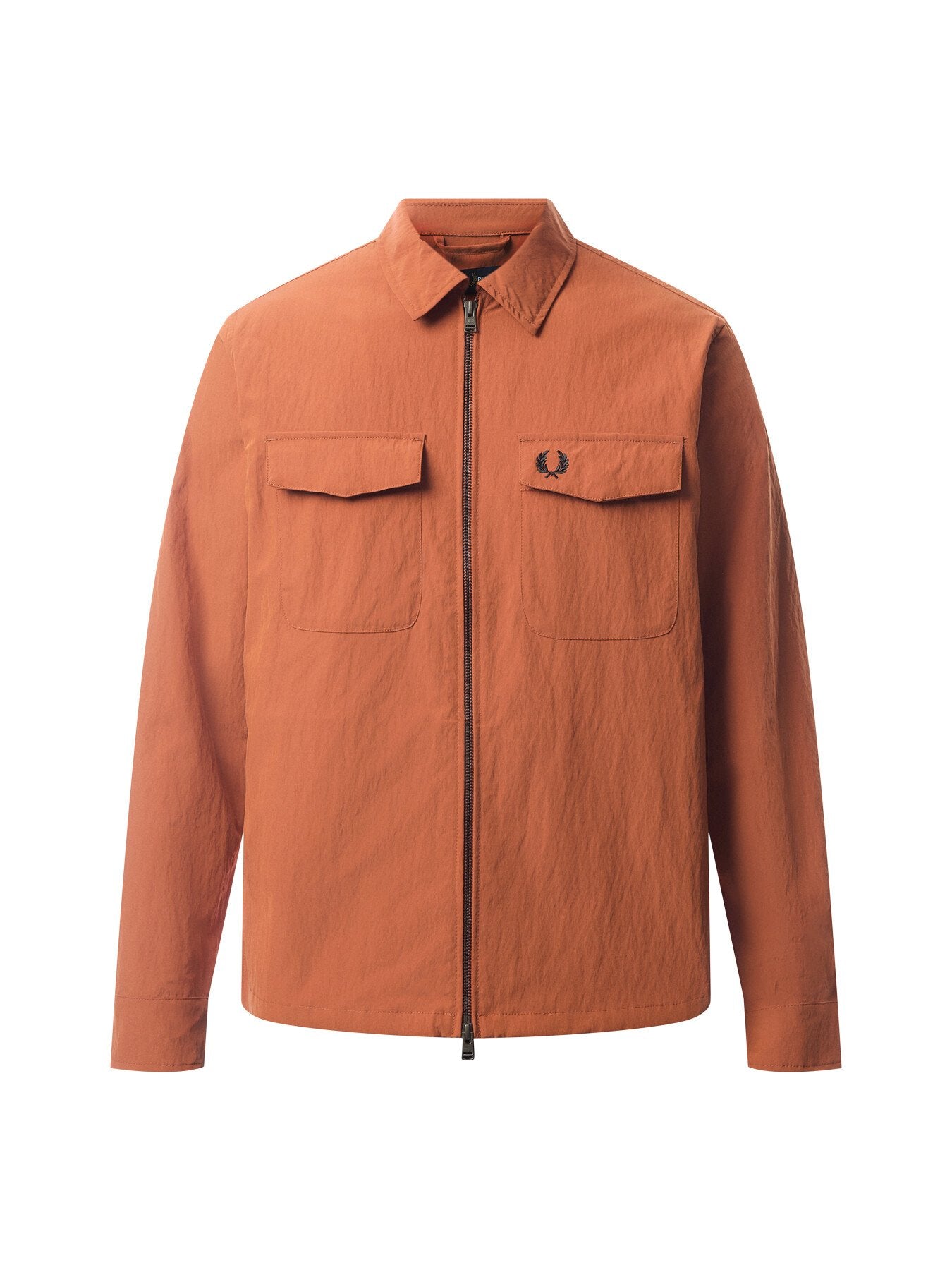 Textured Zip Through Overshirt