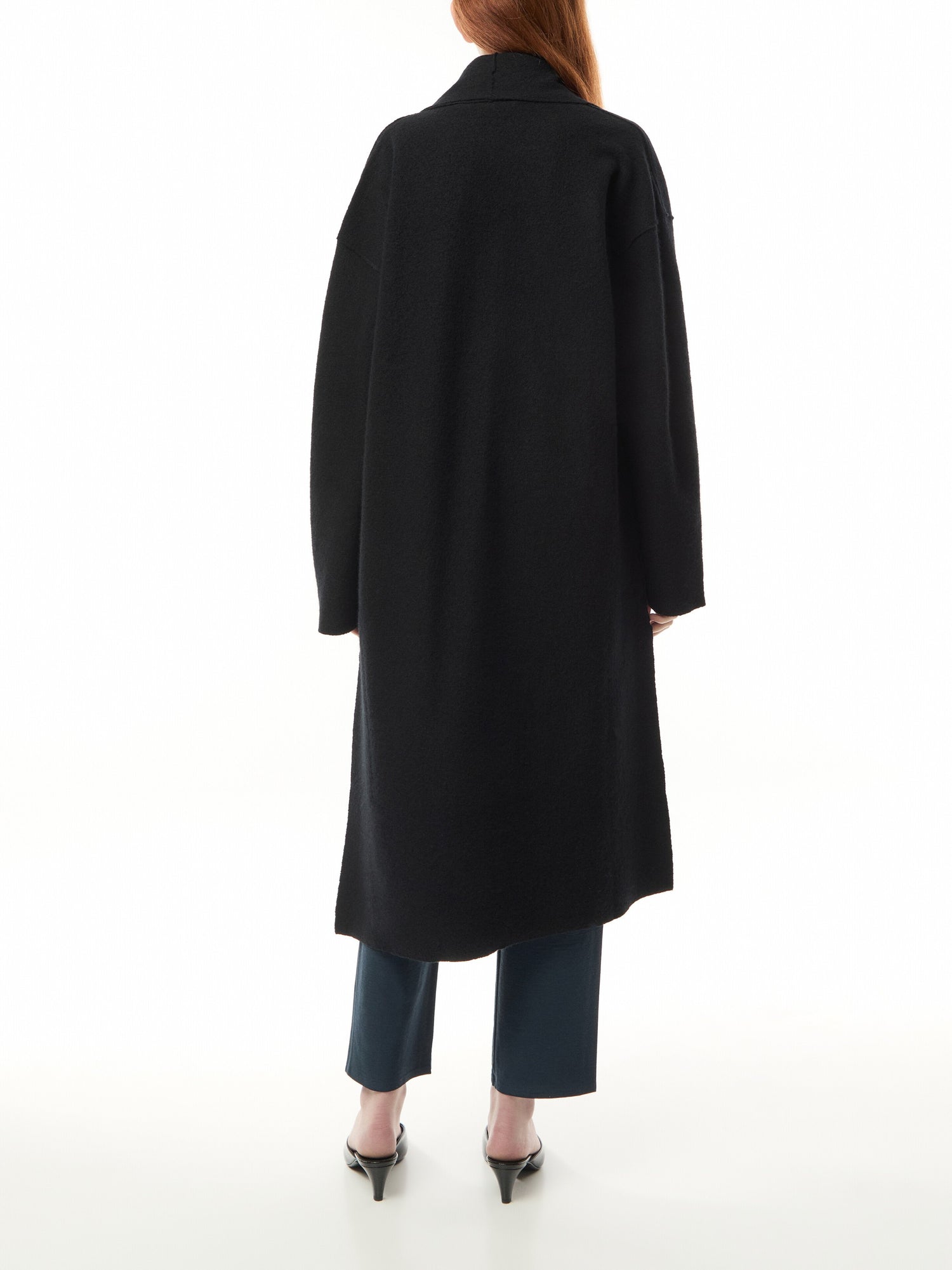 High Collar Regenerative Wool Coat